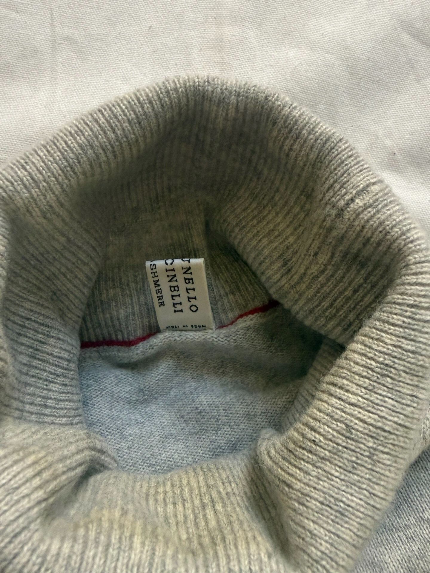 Brunello Cucinelli Brunello Cucinelli Men's Gray Turtleneck Size US S / EU 44-46 / 1 - 7 Thumbnail