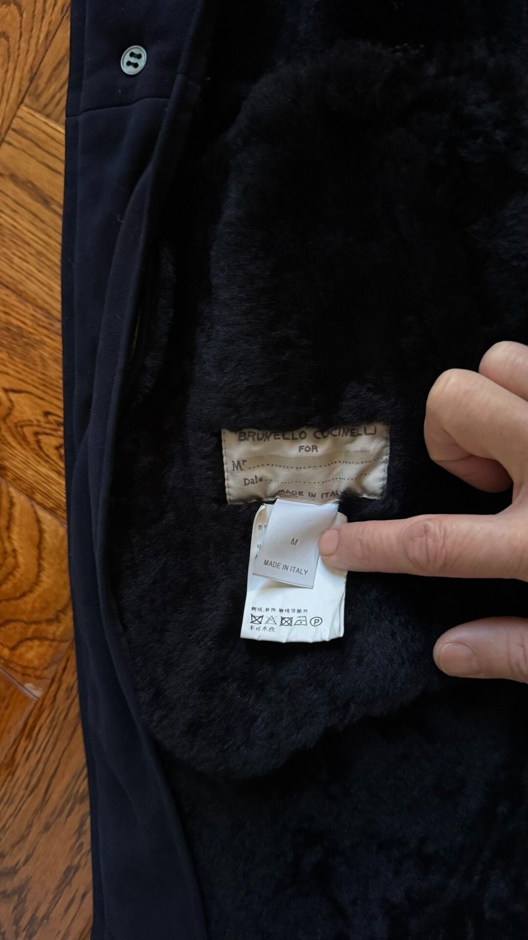 Brunello Cucinelli Brunello Cucinelli Men's Shearling Coat Size US M / EU 48-50 / 2 - 7 Thumbnail