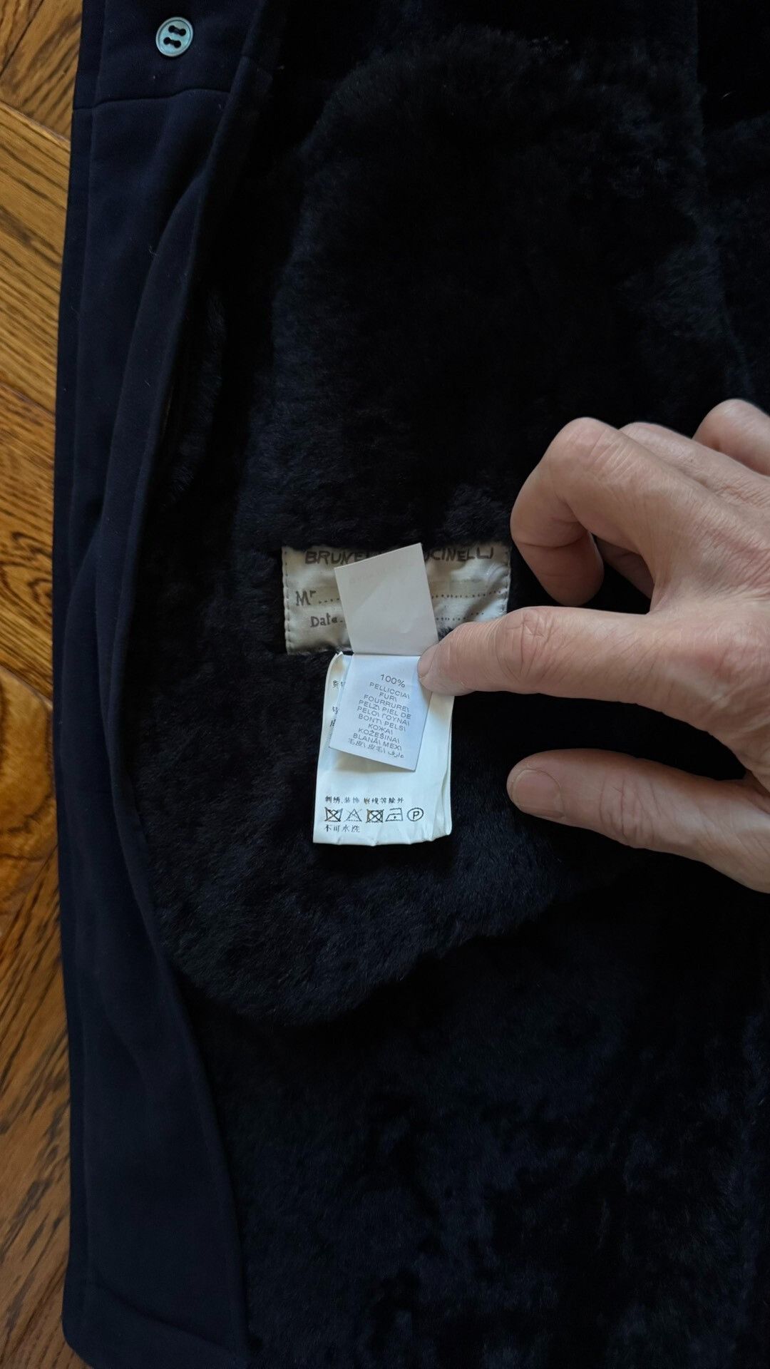 Brunello Cucinelli Brunello Cucinelli Men's Shearling Coat Size US M / EU 48-50 / 2 - 8 Thumbnail