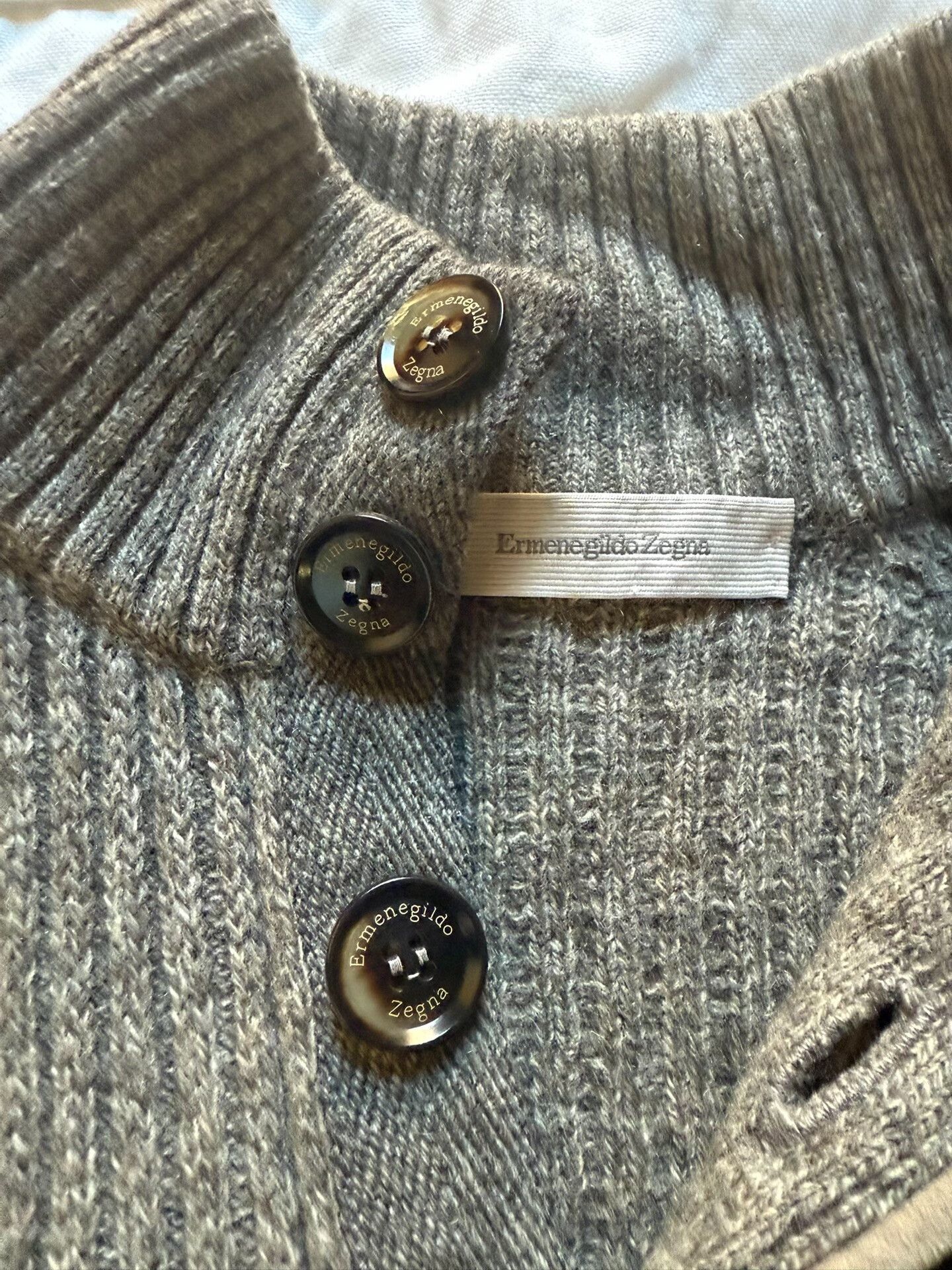 Ermenegildo Zegna Ermenegildo Zegna Thick Wool Sweater Size US M / EU 48-50 / 2 - 2 Thumbnail