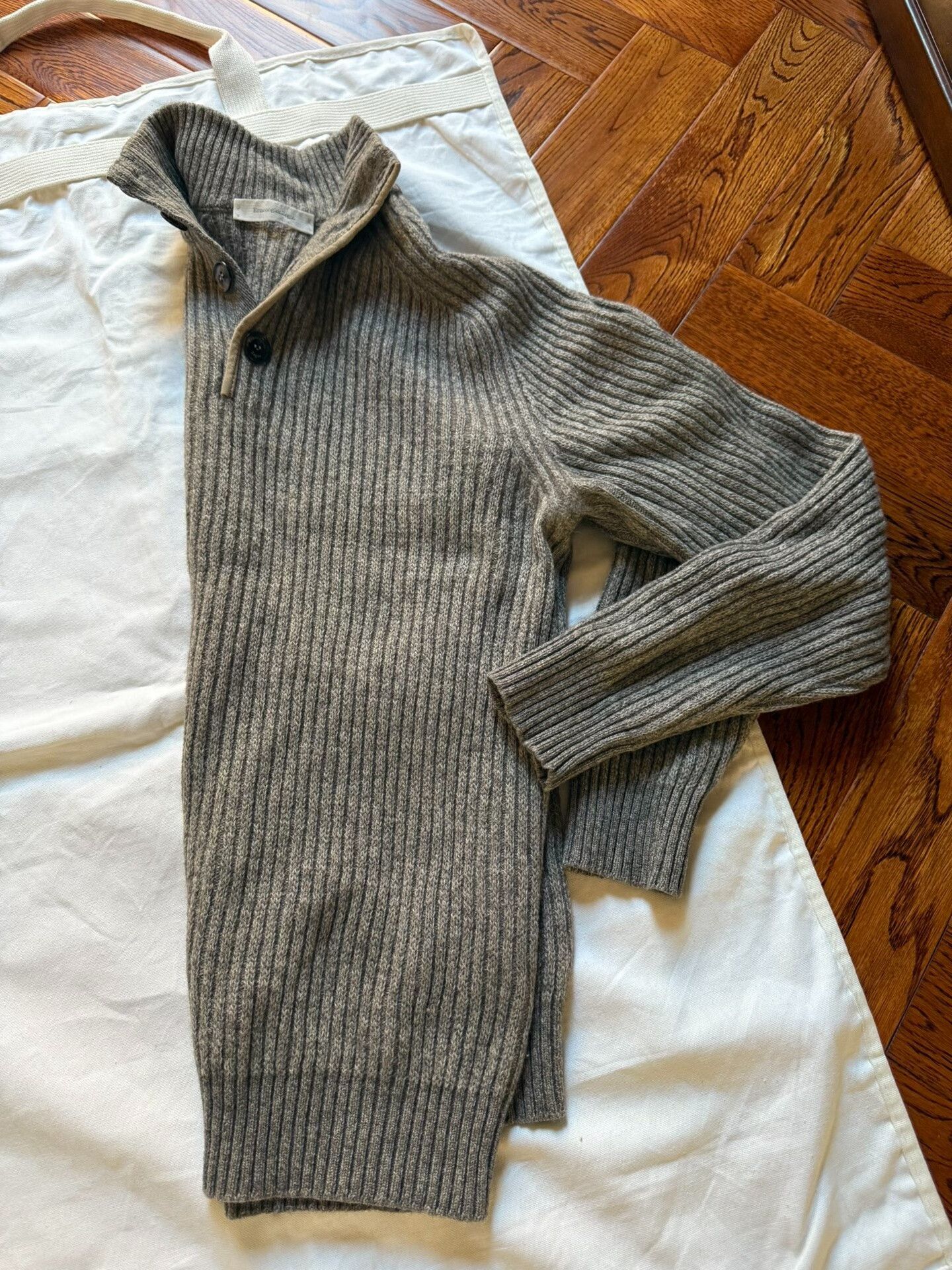 Ermenegildo Zegna Ermenegildo Zegna Thick Wool Sweater Size US M / EU 48-50 / 2 - 4 Thumbnail