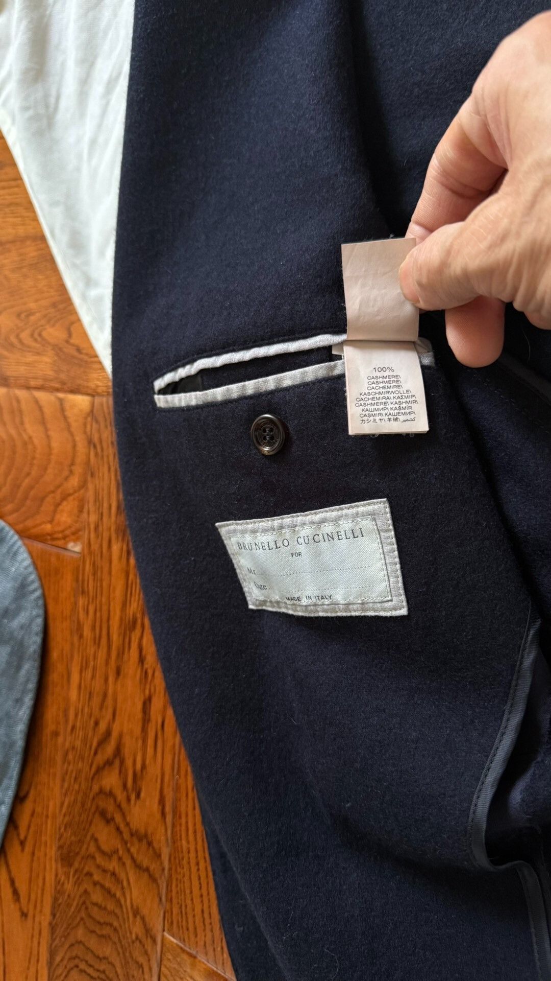 Brunello Cucinelli Brunello Cucinelli Men's Cashmere Blazer Size US S / EU 44-46 / 1 - 6 Thumbnail