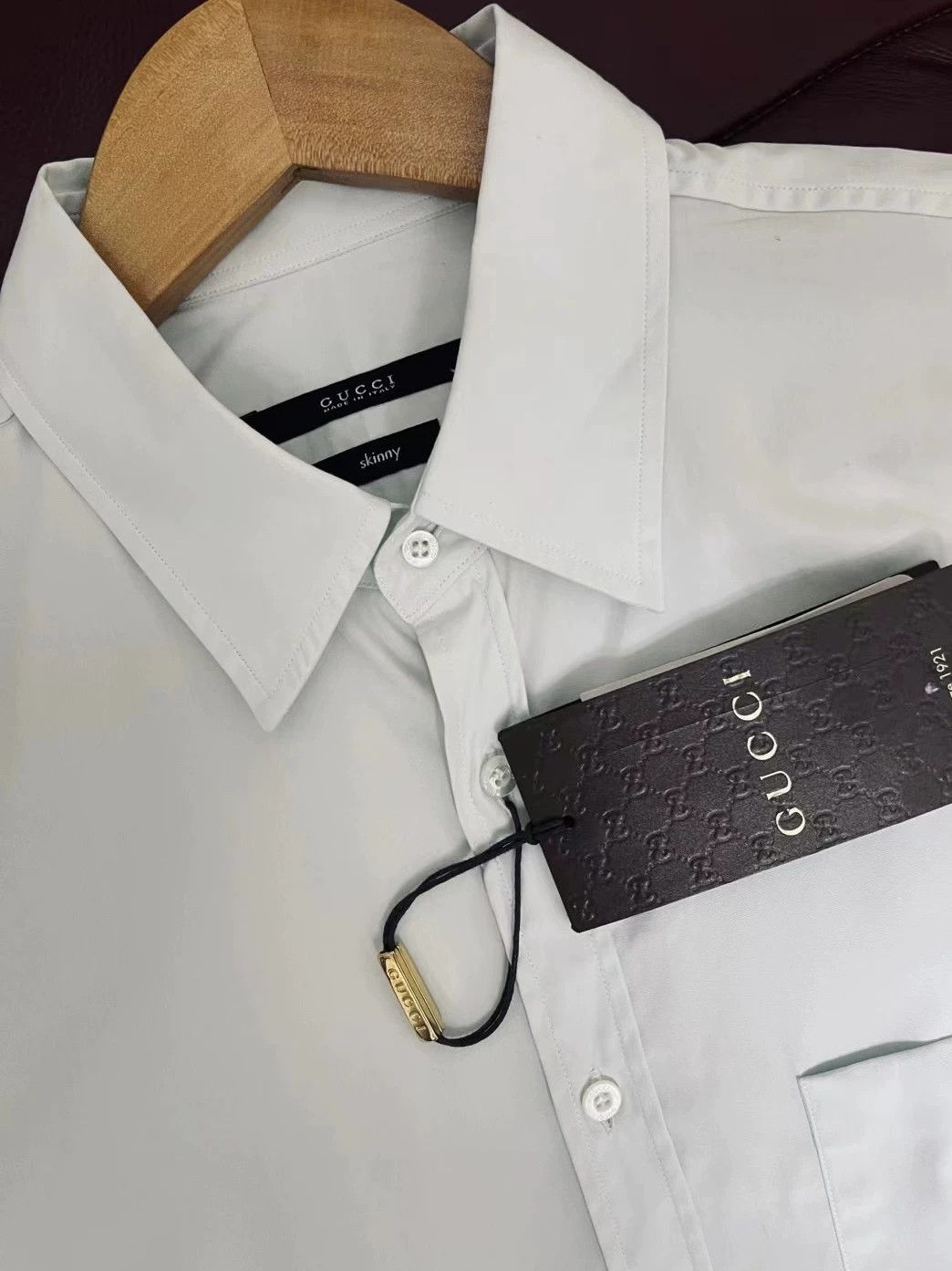 Gucci Gucci Men's Slim Fit Macaron Shirt Size US S / EU 44-46 / 1 - 5 Thumbnail