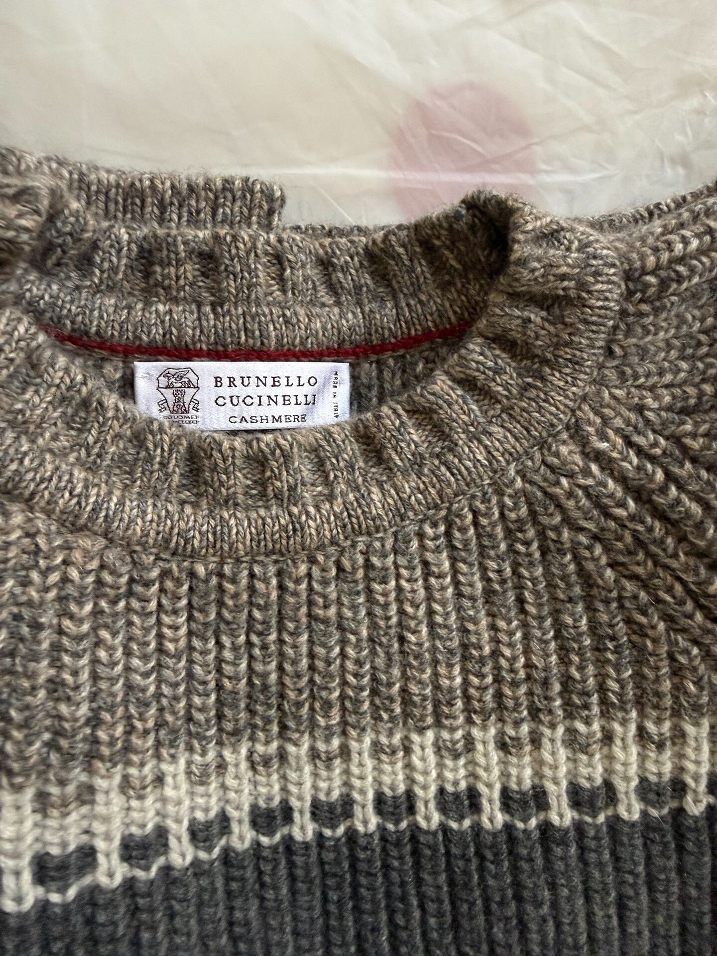 Brunello Cucinelli Brunello Cucinelli Men's Thick Cashmere Sweater Size US L / EU 52-54 / 3 - 7 Thumbnail