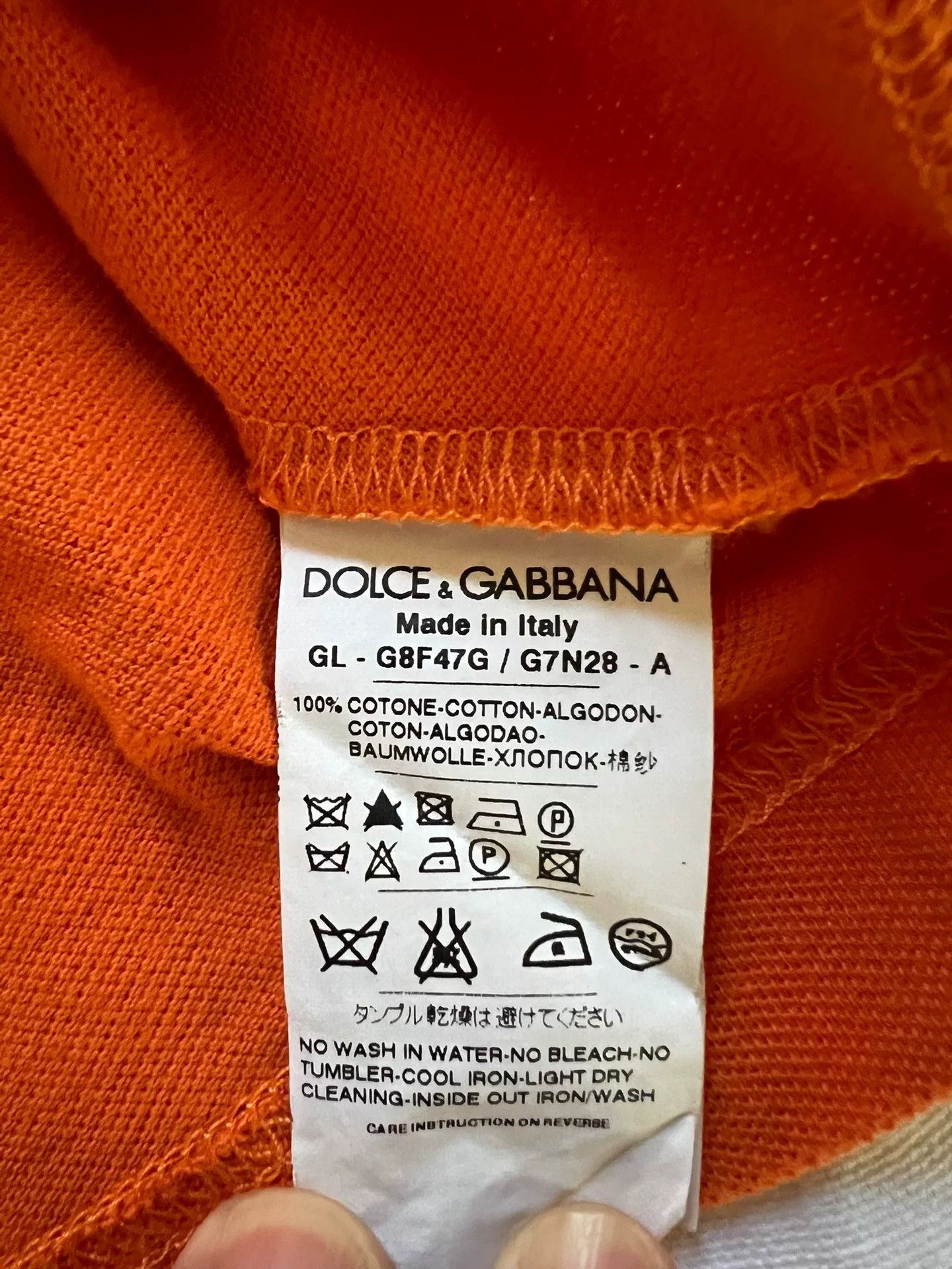 Dolce & Gabbana Dolce & Gabbana Men's T-shirt Size 44 Size US S / EU 44-46 / 1 - 7 Thumbnail