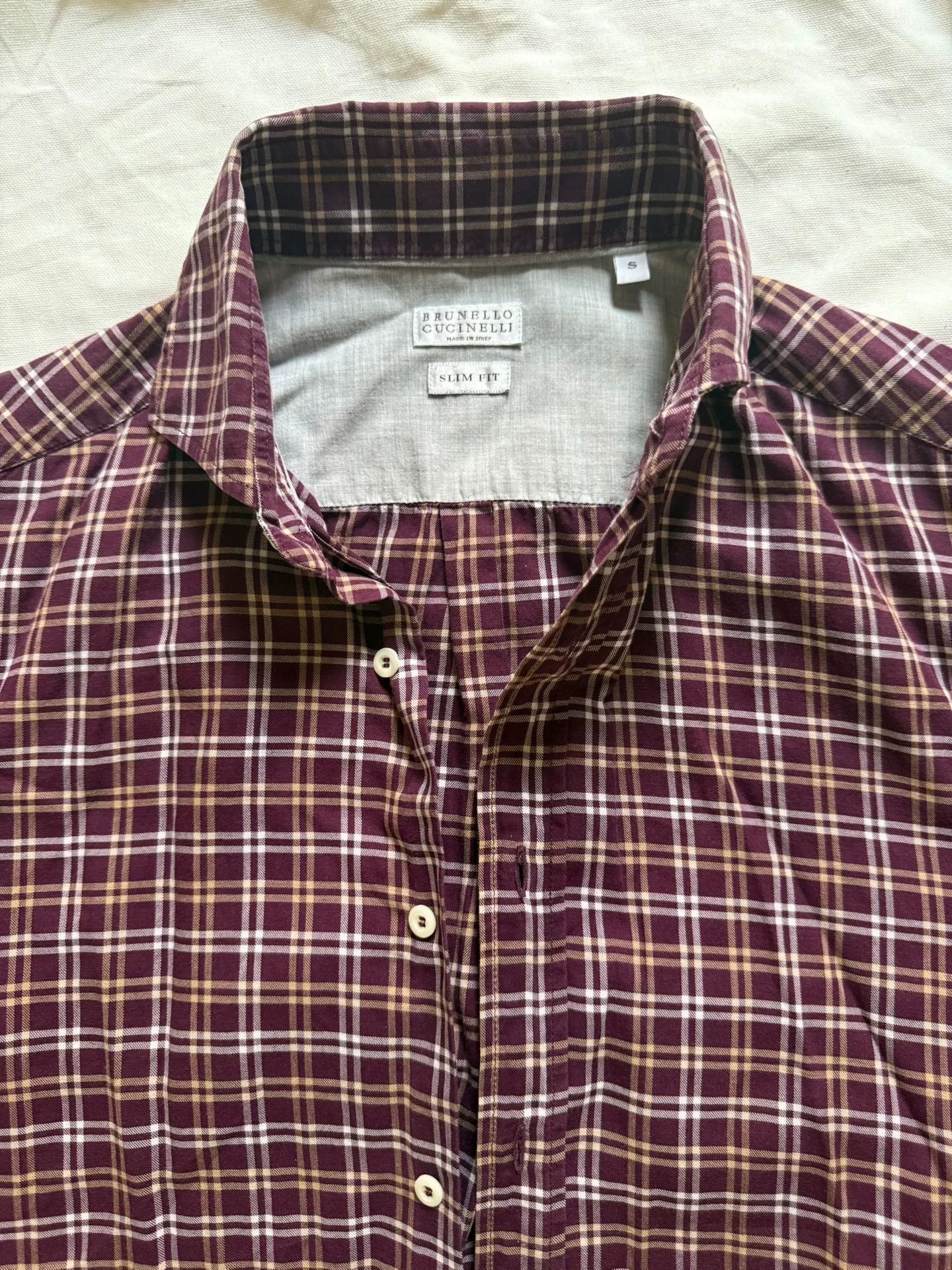 Brunello Cucinelli Brunello Cucinelli Classic Men's Shirt Size US S / EU 44-46 / 1 - 3 Thumbnail