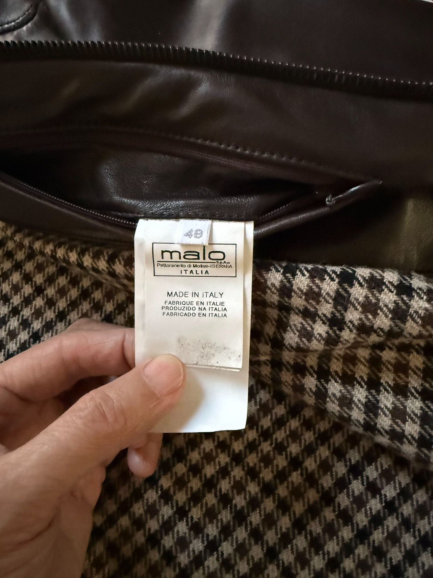 Malo Malo Men's Leather Jacket Size US M / EU 48-50 / 2 - 8 Thumbnail
