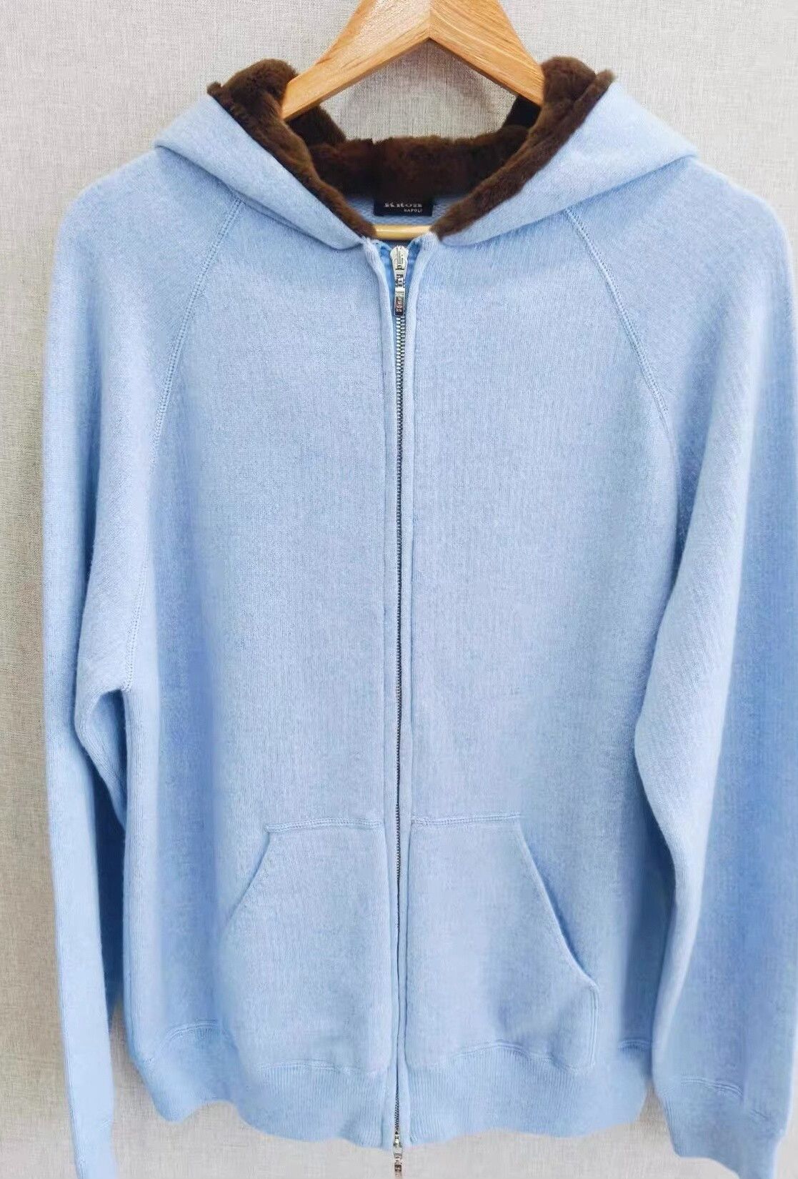 Kiton Kiton Cashmere Mink Hooded Coat S Size US S / EU 44-46 / 1 - 8 Thumbnail