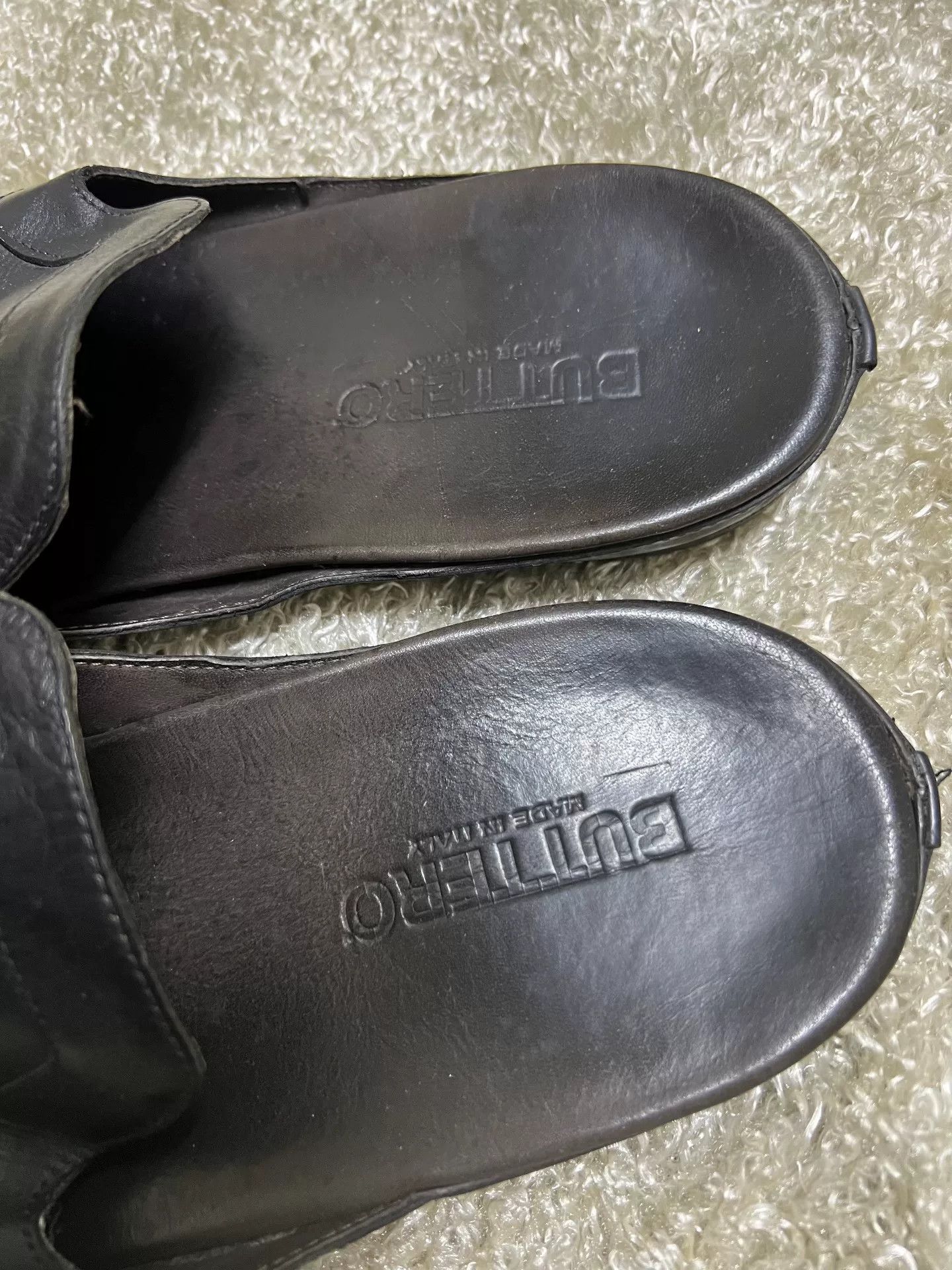 Buttero Buttero Italian Men's Leather Slippers Size 43 Size US 10 / EU 43 - 2 Thumbnail