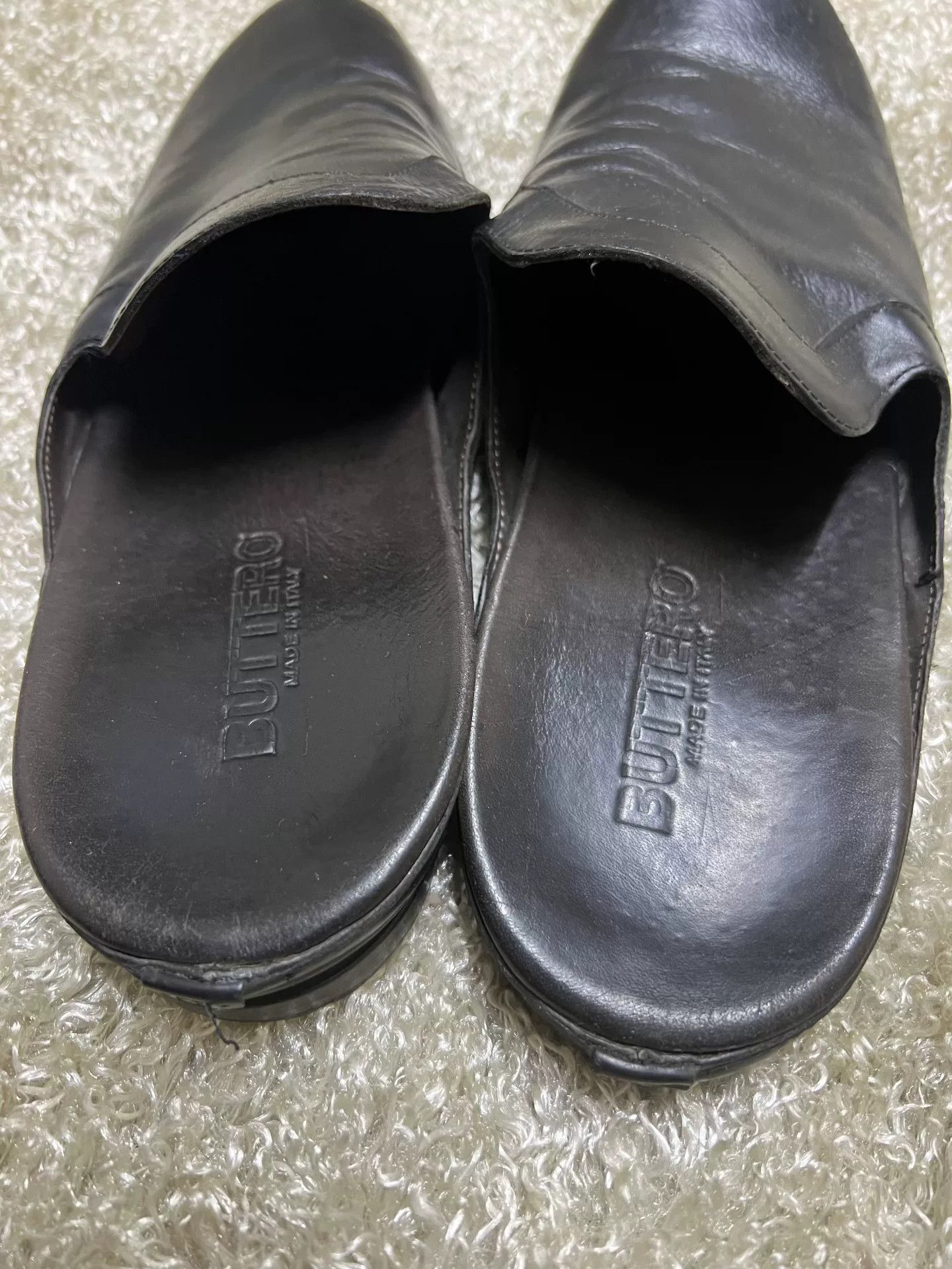 Buttero Buttero Italian Men's Leather Slippers Size 43 Size US 10 / EU 43 - 4 Thumbnail