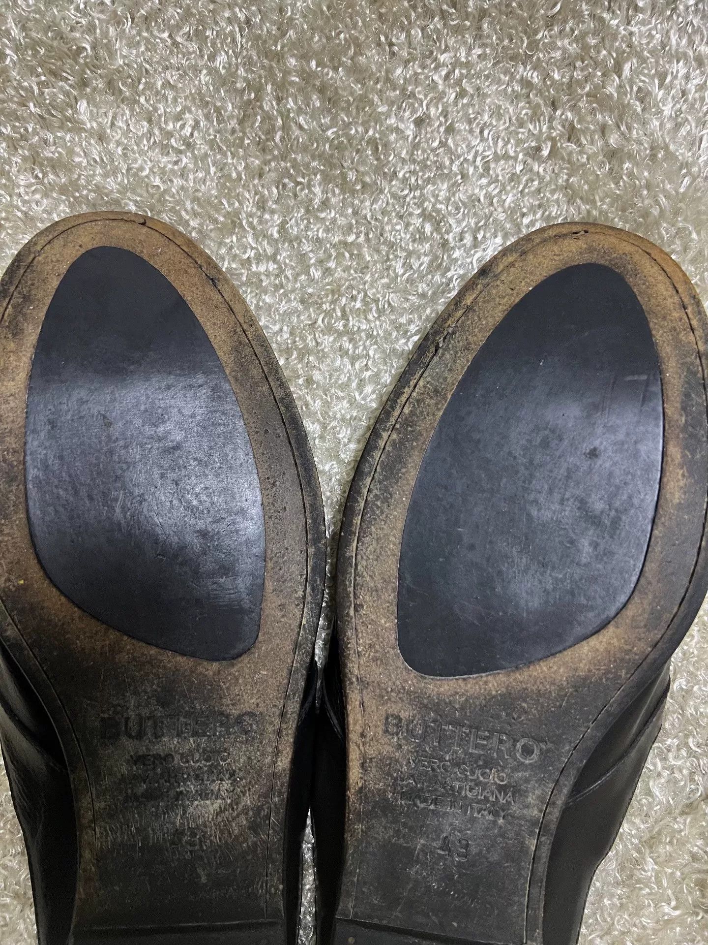 Buttero Buttero Italian Men's Leather Slippers Size 43 Size US 10 / EU 43 - 7 Thumbnail