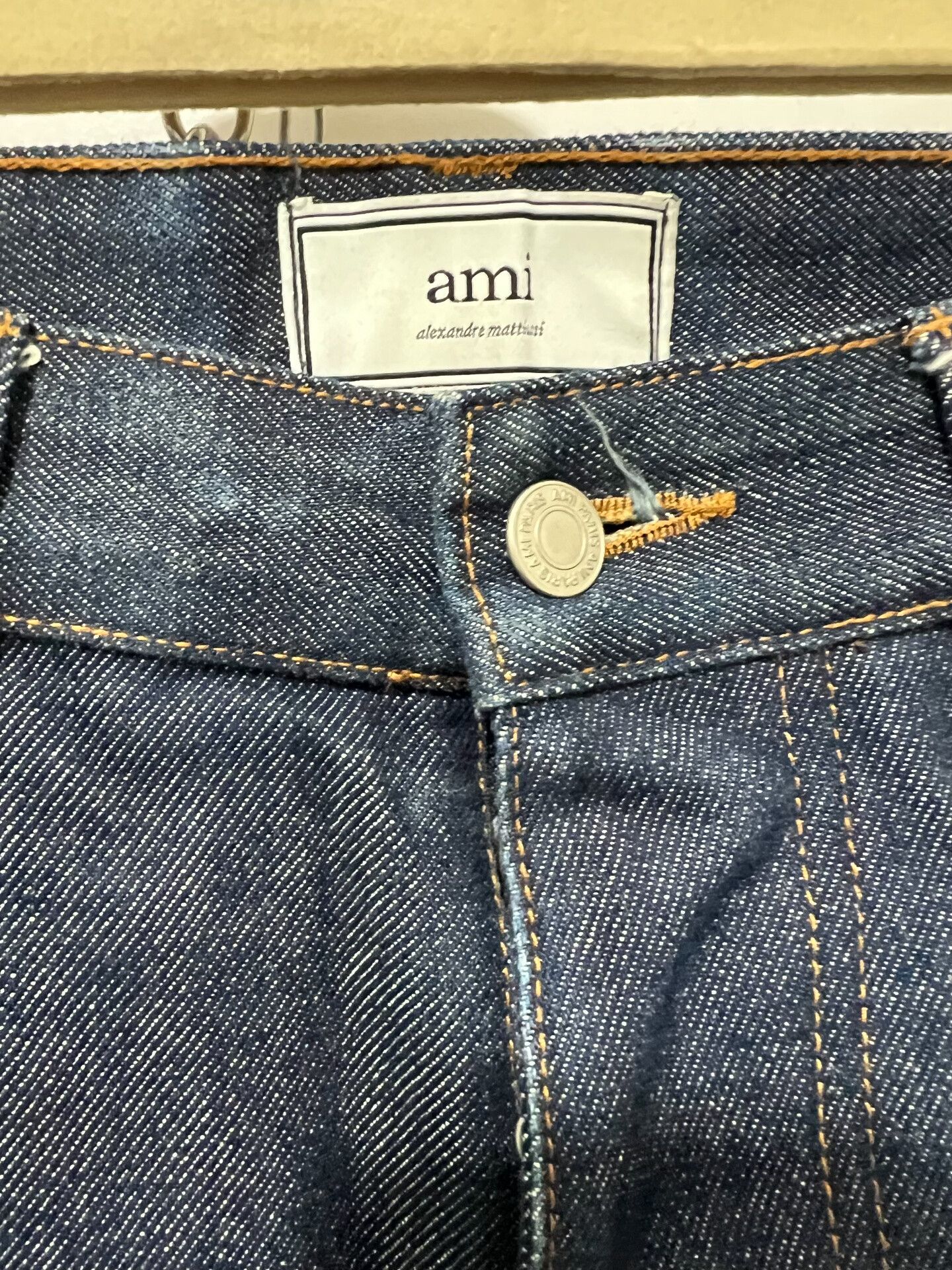 AMI Ami Paris Men's Casual Raw Jeans Size US 33 - 4 Thumbnail
