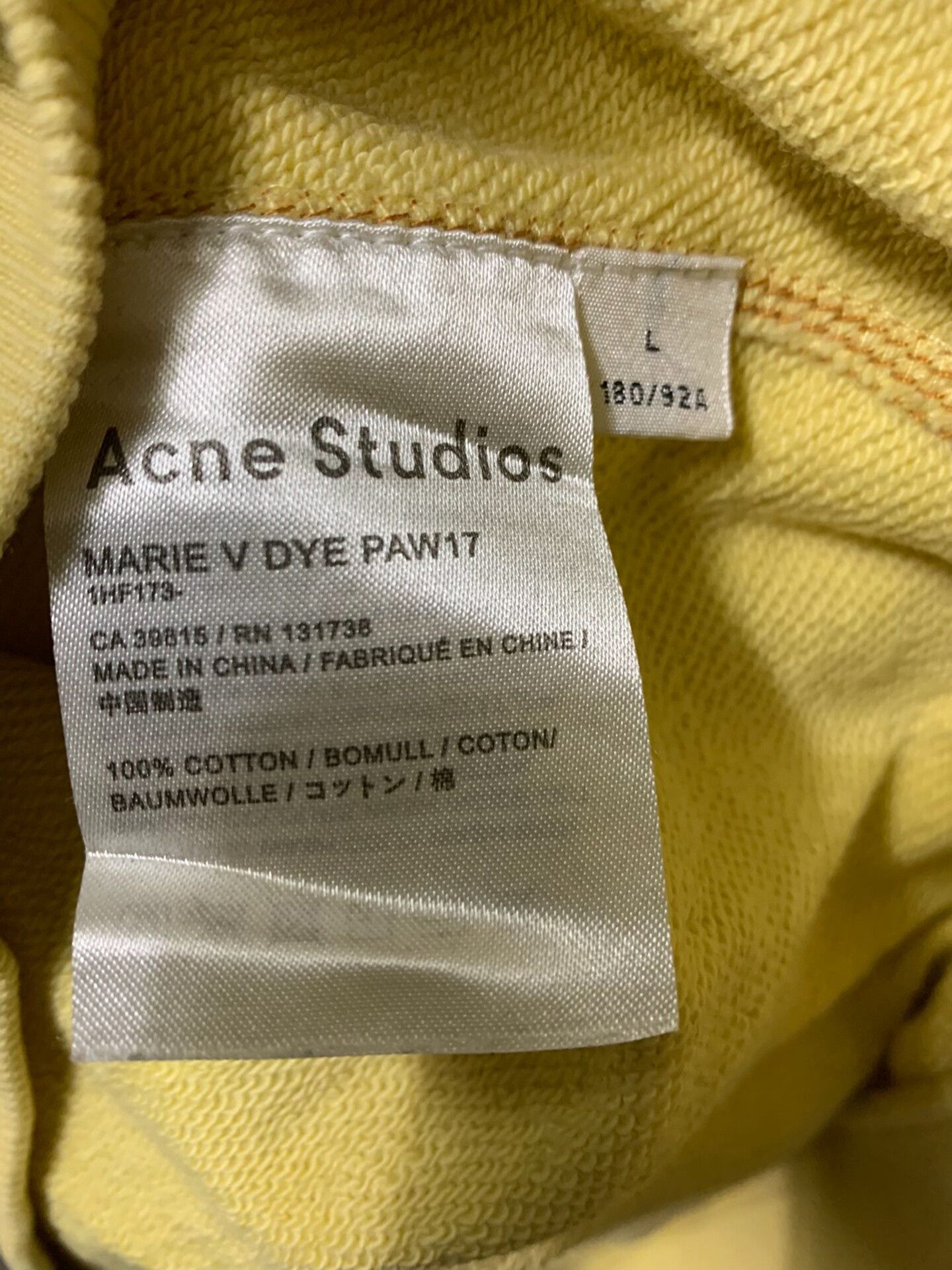 Acne Studios Acne Studios Men's L Hoodie Size US L / EU 52-54 / 3 - 6 Thumbnail