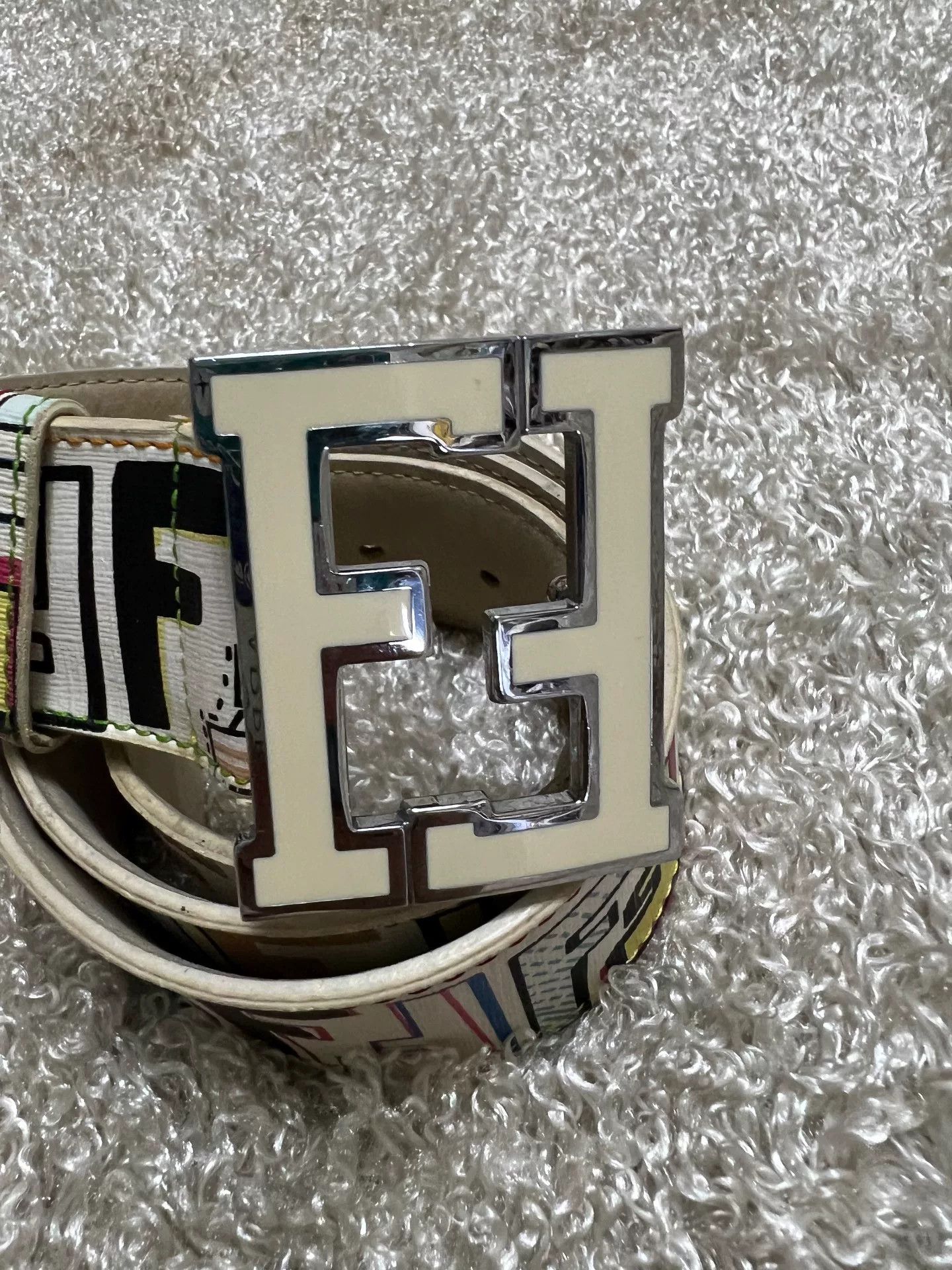 Fendi Fendi Men's Leather Belt Size ONE SIZE - 4 Thumbnail