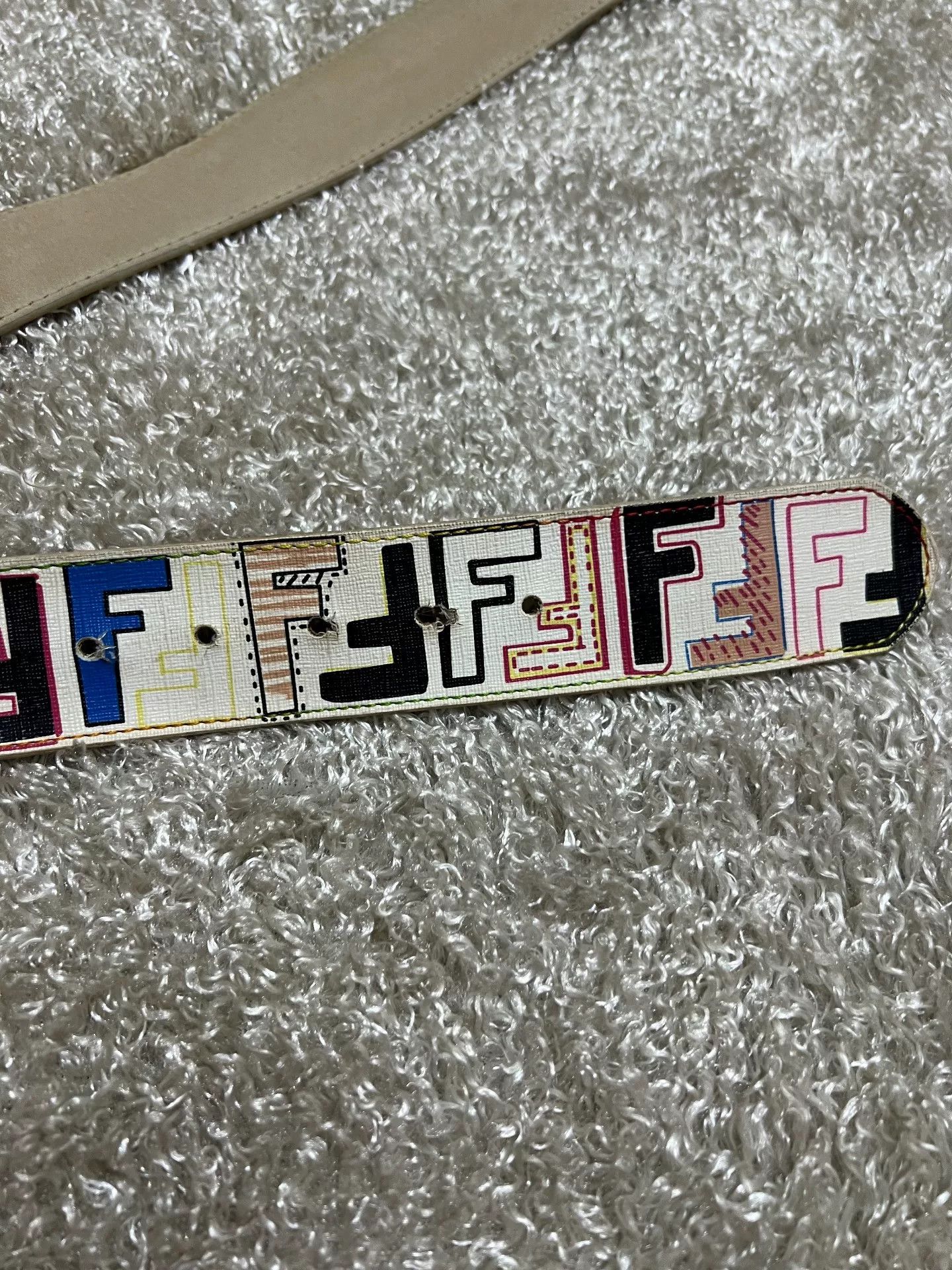 Fendi Fendi Men's Leather Belt Size ONE SIZE - 3 Thumbnail
