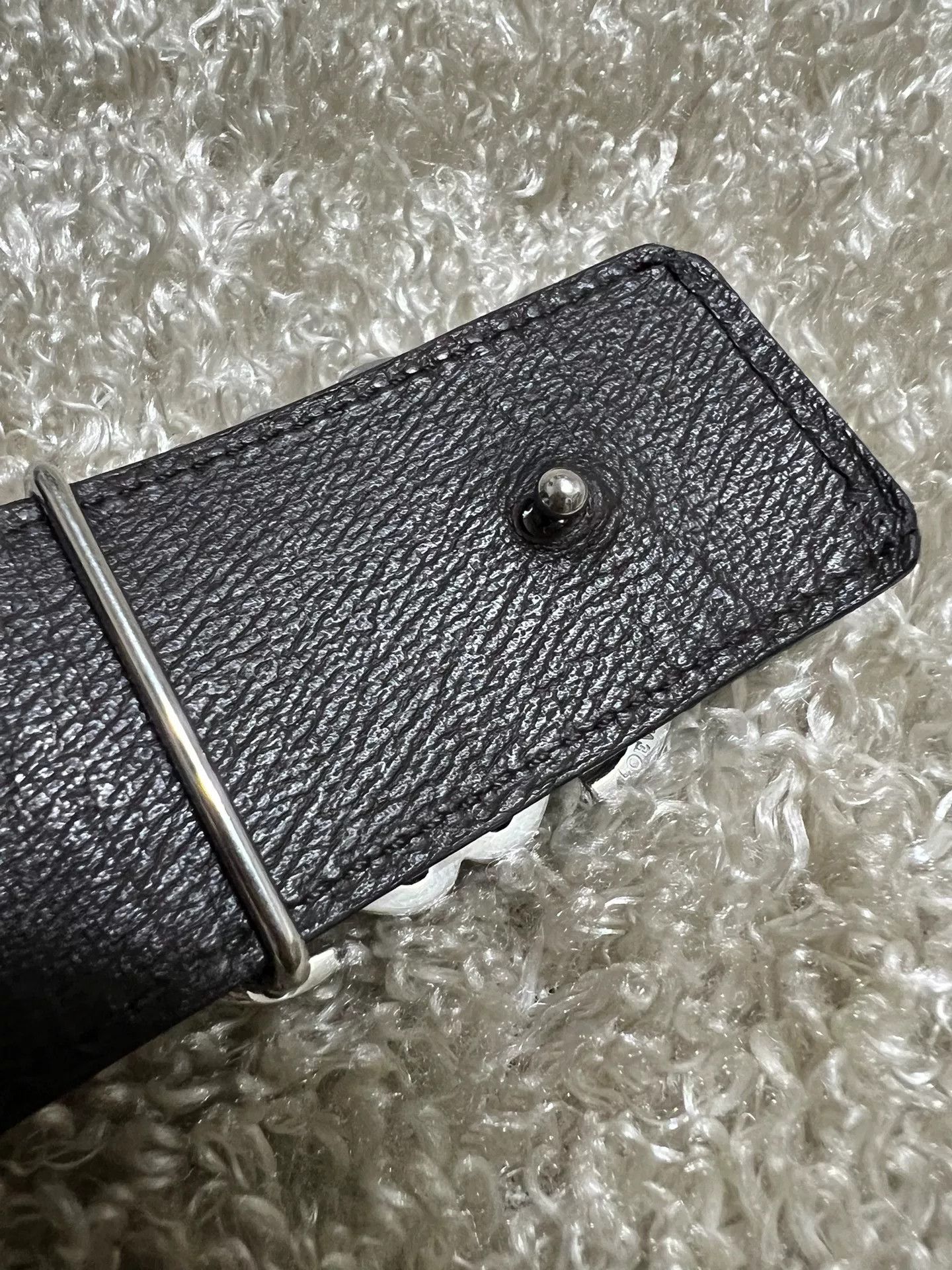 Loewe Loewe Men's Full Leather Belt Size ONE SIZE - 3 Thumbnail