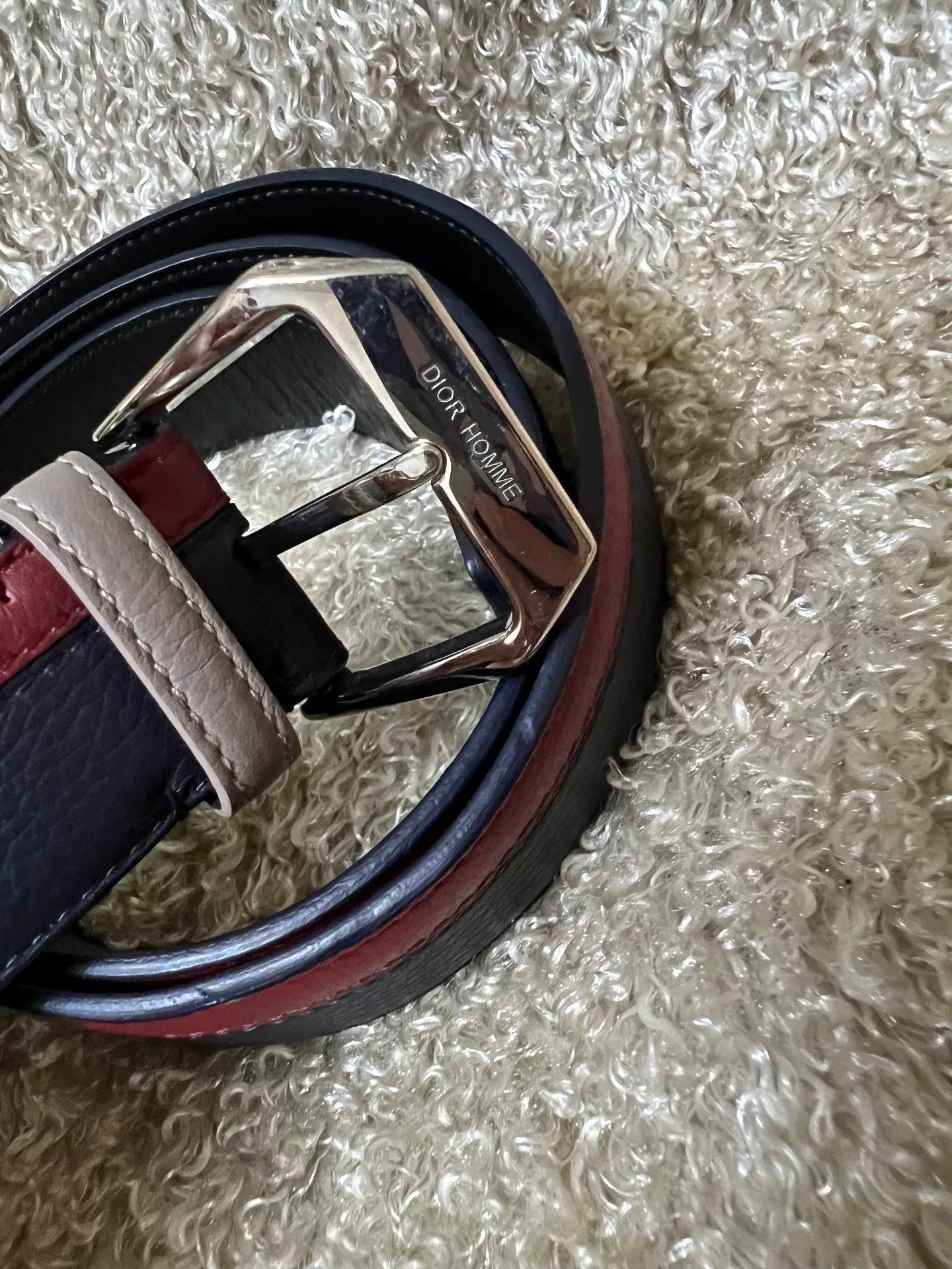 Dior Dior Homme Men's Leather Belt Size ONE SIZE - 2 Thumbnail