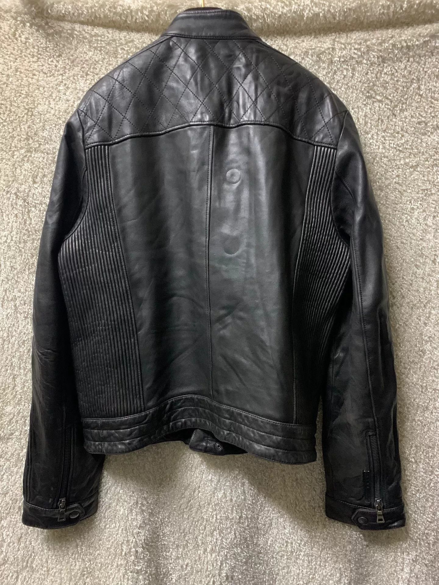 Prada Prada Men's Casual Motorcycle Leather Jacket Size US M / EU 48-50 / 2 - 4 Thumbnail