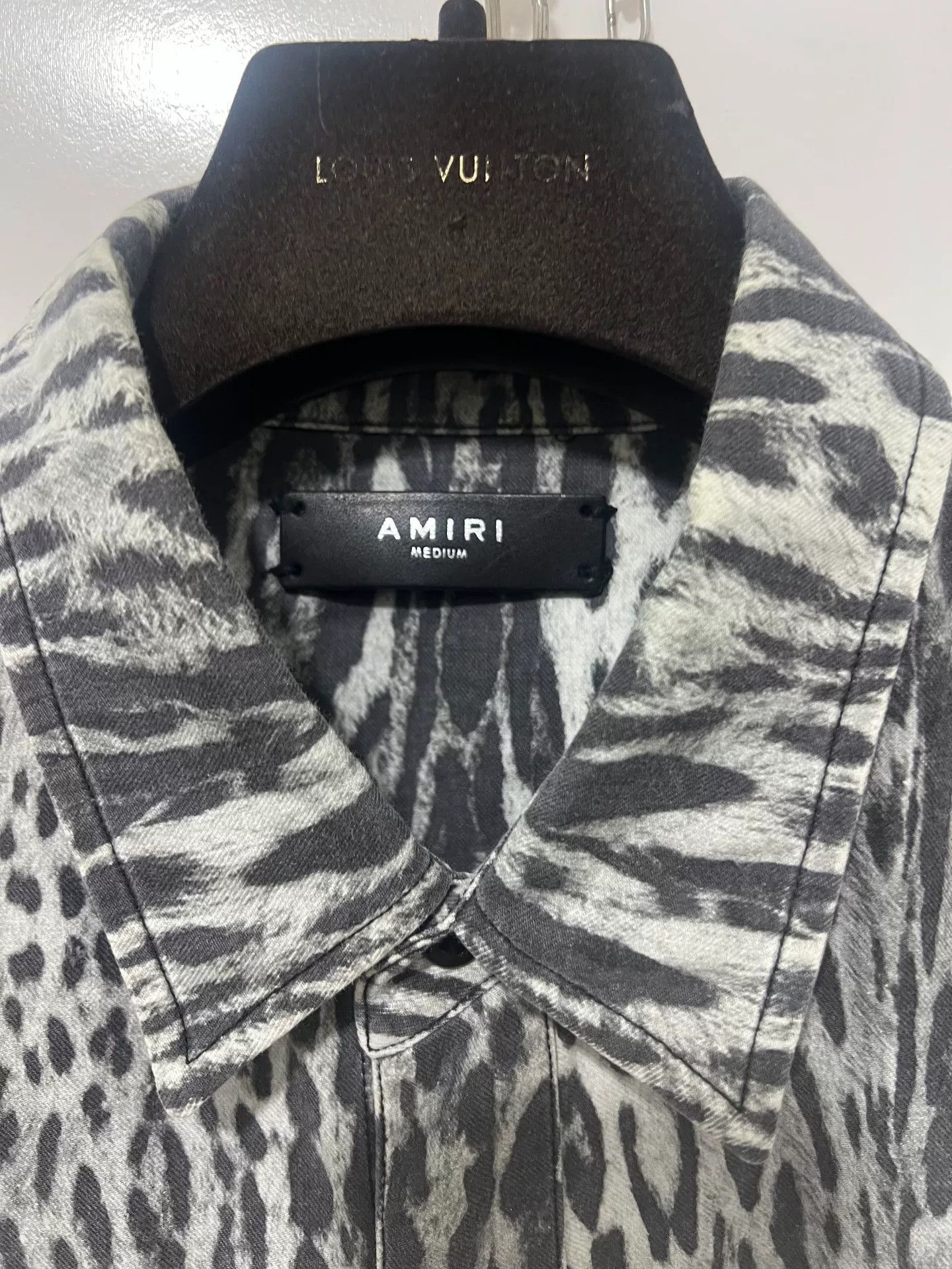 Amiri Amiri Men's Leopard Print Casual Shirt Size US M / EU 48-50 / 2 - 4 Thumbnail
