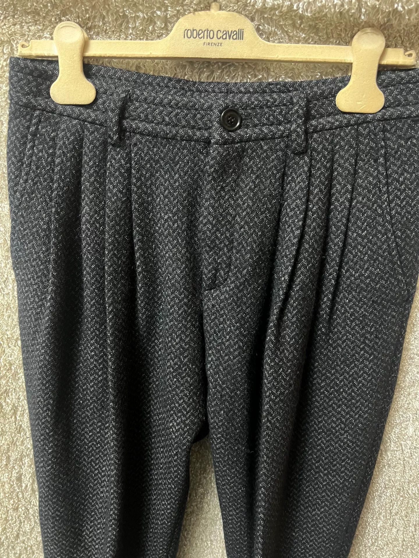 Giorgio Armani Giorgio Armani Black Label Men's Wool Pants Size US 32 / EU 48 - 2 Thumbnail