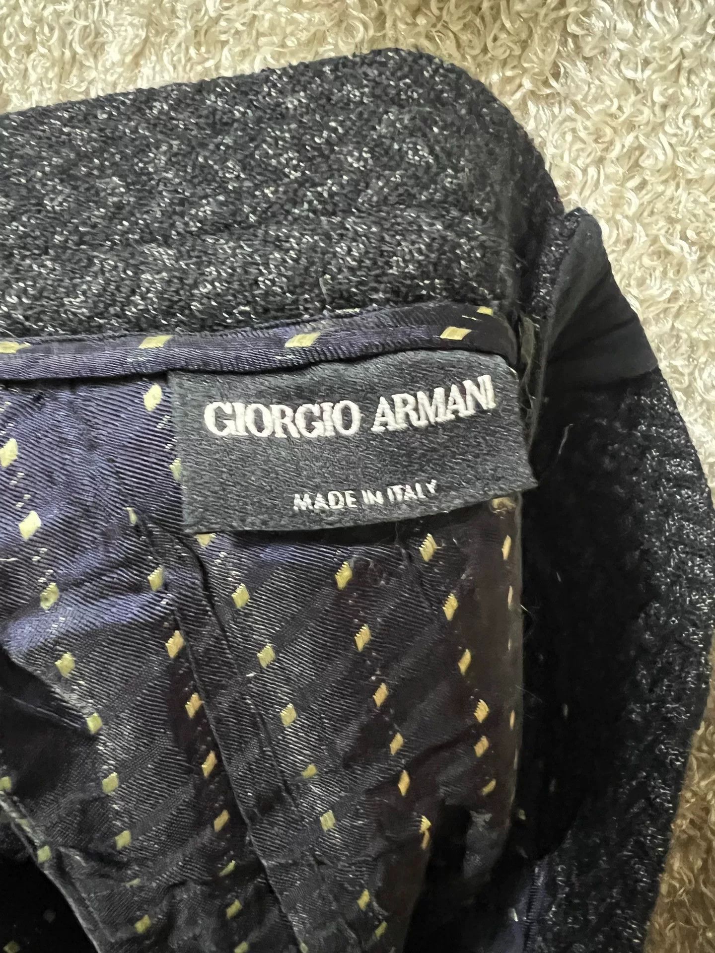 Giorgio Armani Giorgio Armani Black Label Men's Wool Pants Size US 32 / EU 48 - 5 Thumbnail
