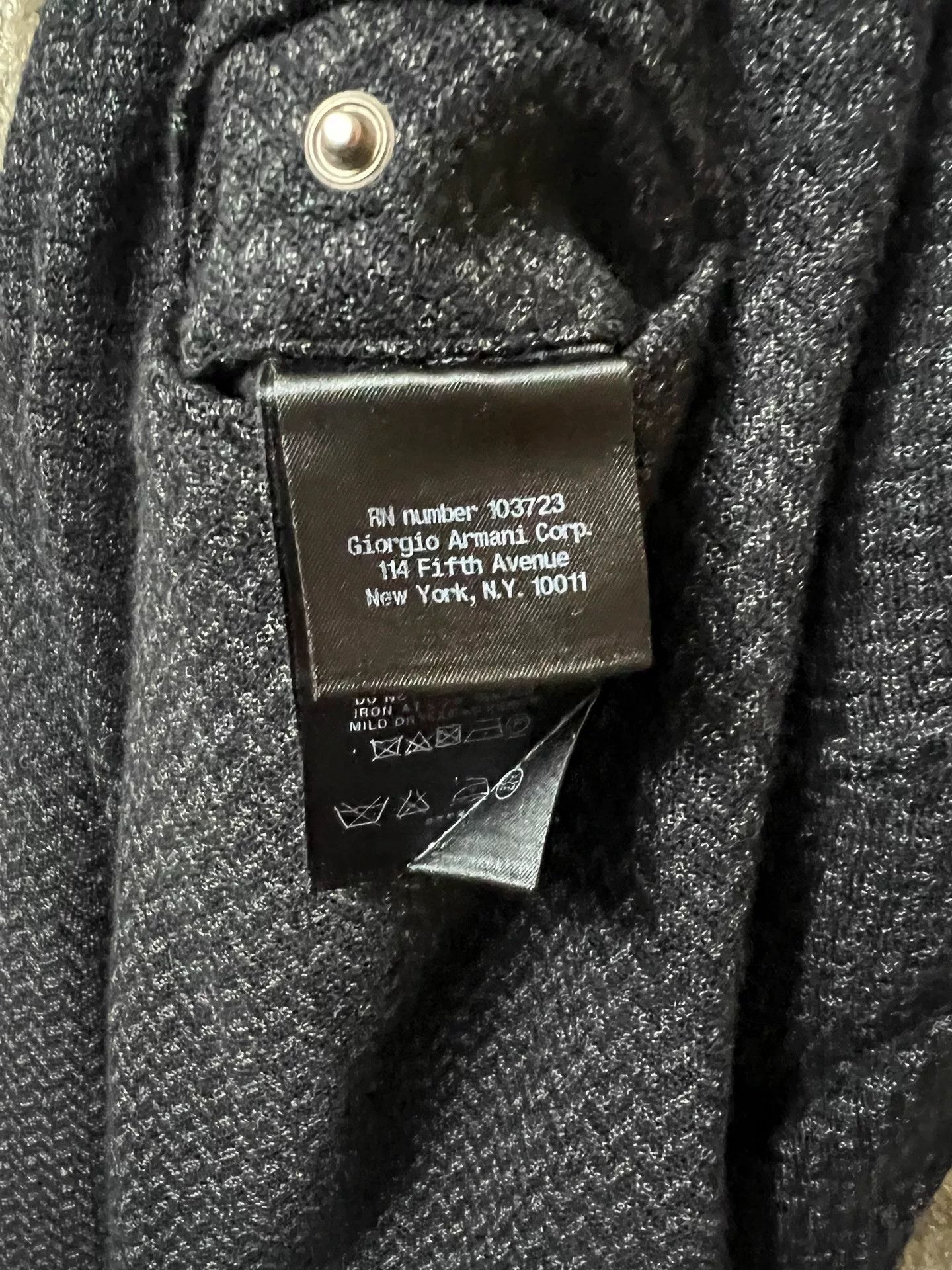 Giorgio Armani Giorgio Armani Black Label Men's Wool Pants Size US 32 / EU 48 - 6 Thumbnail