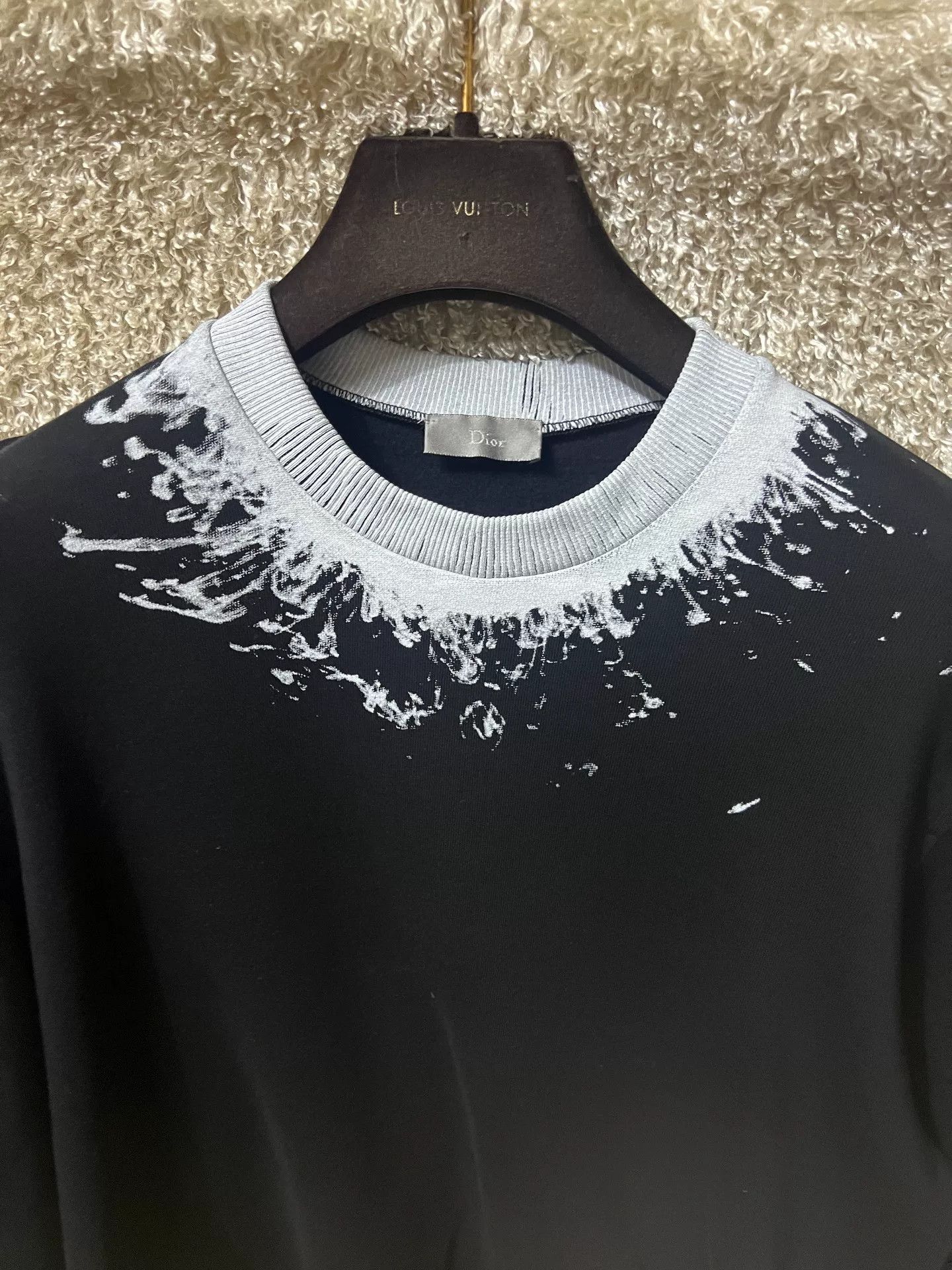 Dior Dior Homme Men's Splatter Crewneck Sweatshirt Size US S / EU 44-46 / 1 - 4 Thumbnail