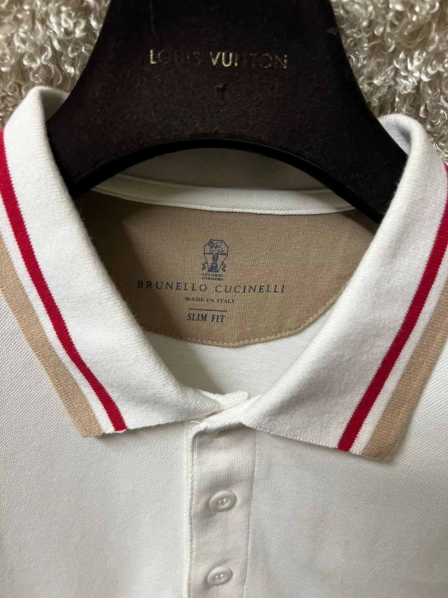 Brunello Cucinelli Brunello Cucinelli Men's L Short Sleeve Polo Size US L / EU 52-54 / 3 - 4 Thumbnail