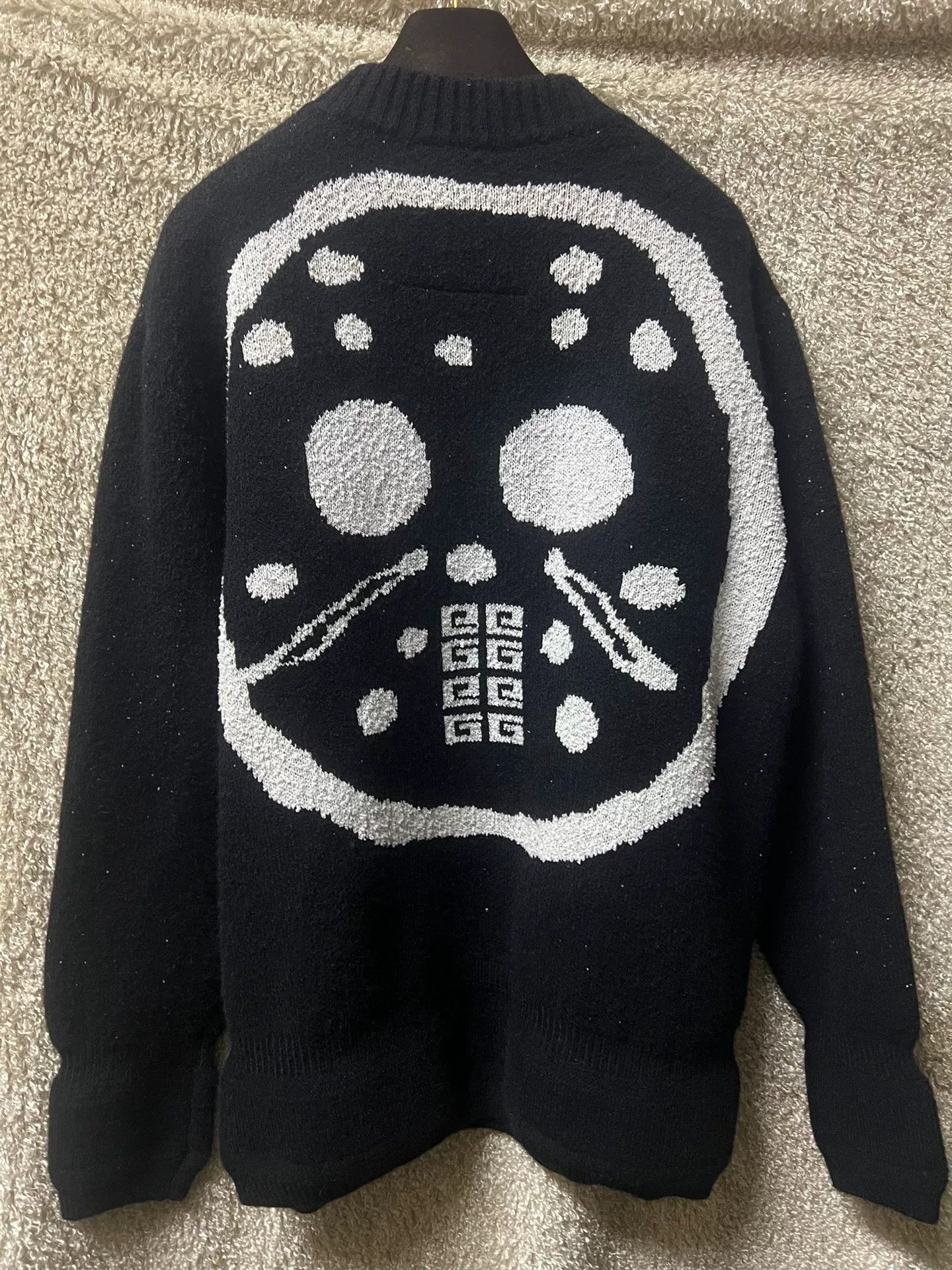 Givenchy Givenchy Men's Thick Wool Skull Sweater Size US M / EU 48-50 / 2 - 8 Thumbnail