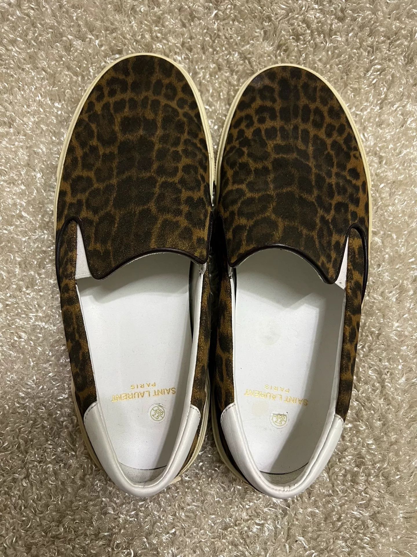 Saint Laurent Paris Saint Laurent Men's Leopard Casual Sneakers Size US 8 / EU 41 - 2 Thumbnail