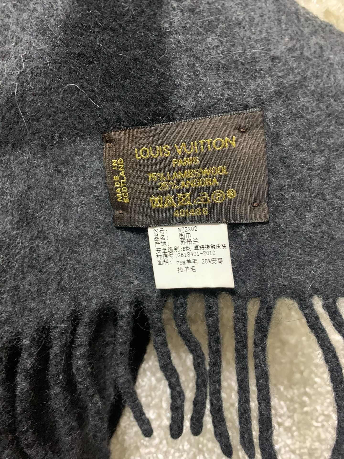 Louis Vuitton Louis Vuitton Wool Scarf Size ONE SIZE - 3 Thumbnail