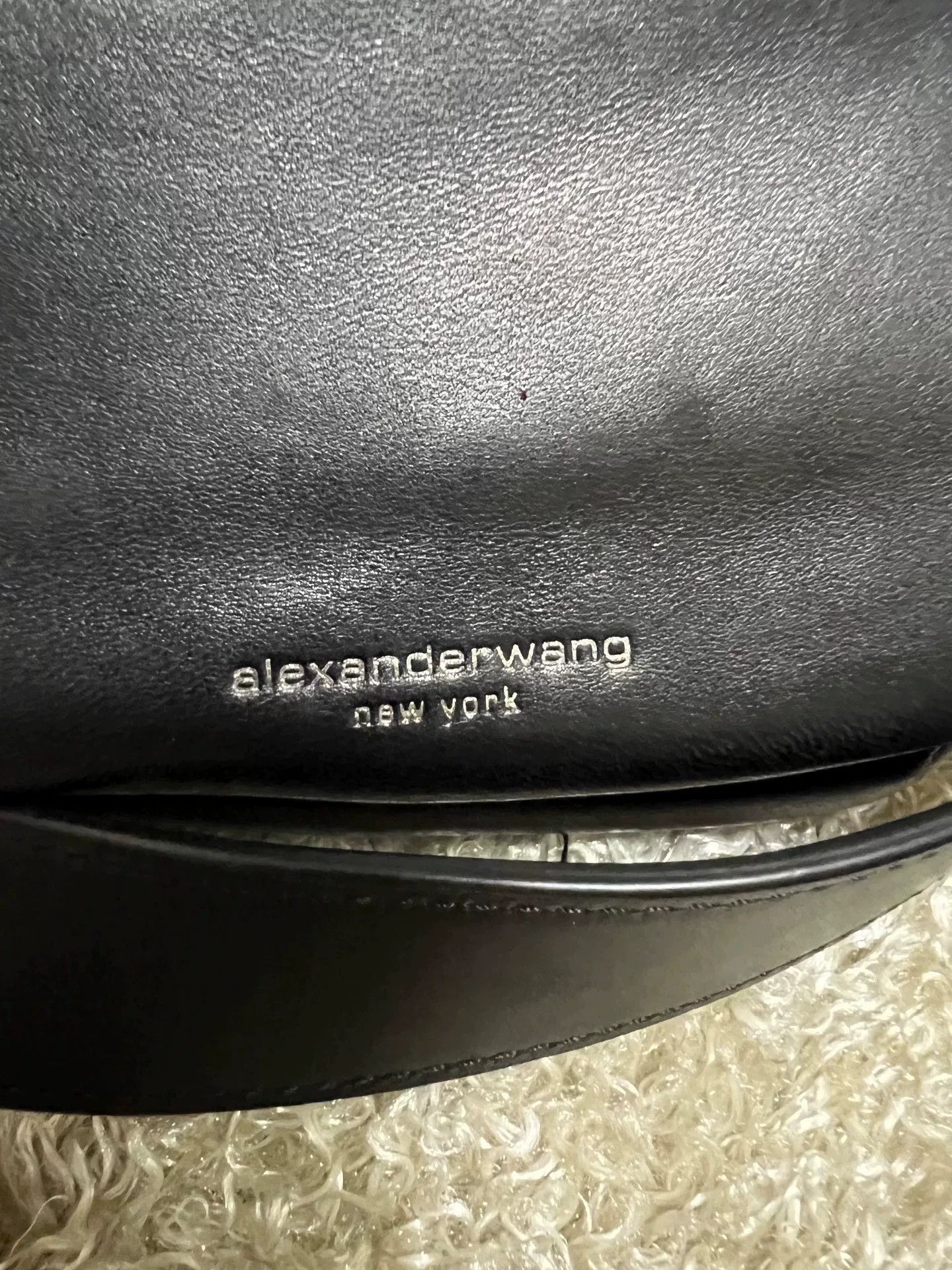 Alexander Wang Alexander Wang Black Leather Fanny Pack Size ONE SIZE - 7 Thumbnail