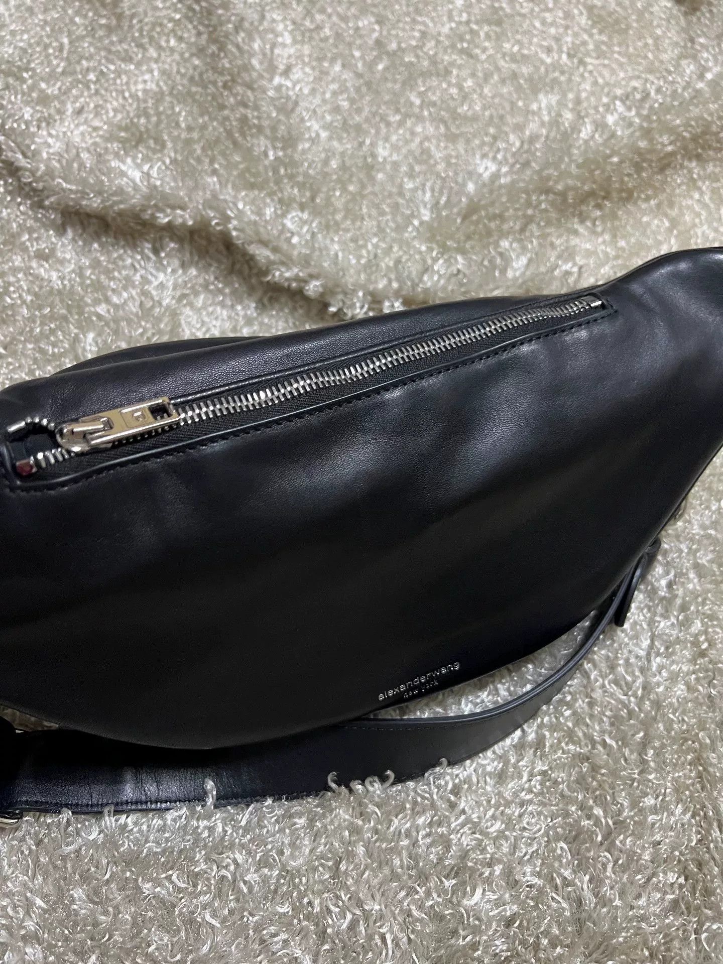 Alexander Wang Alexander Wang Black Leather Fanny Pack Size ONE SIZE - 6 Thumbnail