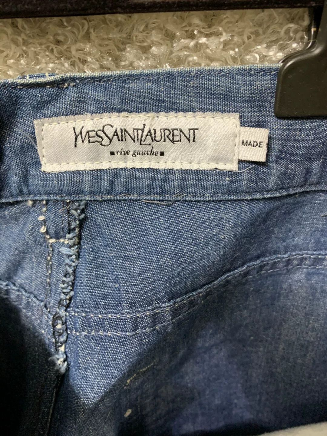 Yves Saint Laurent YSL Men's Wide-Leg Pants Size US 27 - 7 Thumbnail