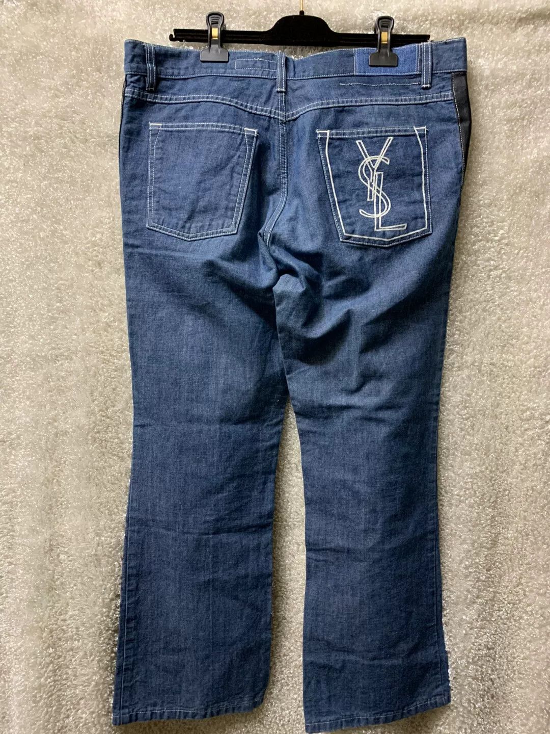 Yves Saint Laurent YSL Men's Wide-Leg Pants Size US 27 - 5 Thumbnail