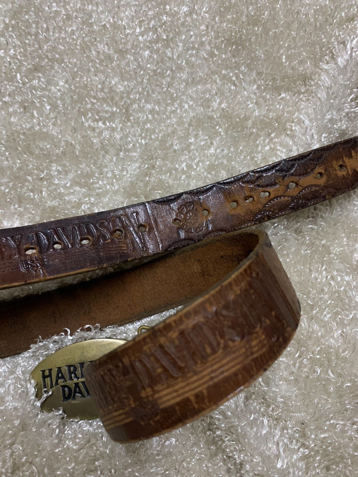Harley Davidson Harley Davidson 1983 Men's Vintage Belt Size ONE SIZE - 5 Thumbnail