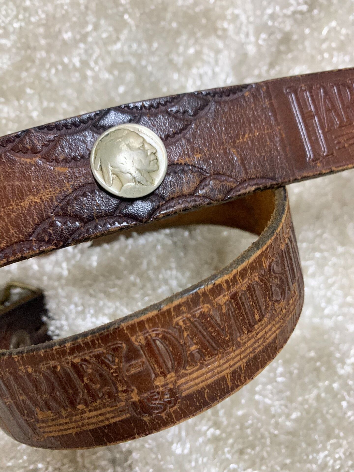 Harley Davidson Harley Davidson 1983 Men's Vintage Belt Size ONE SIZE - 6 Thumbnail