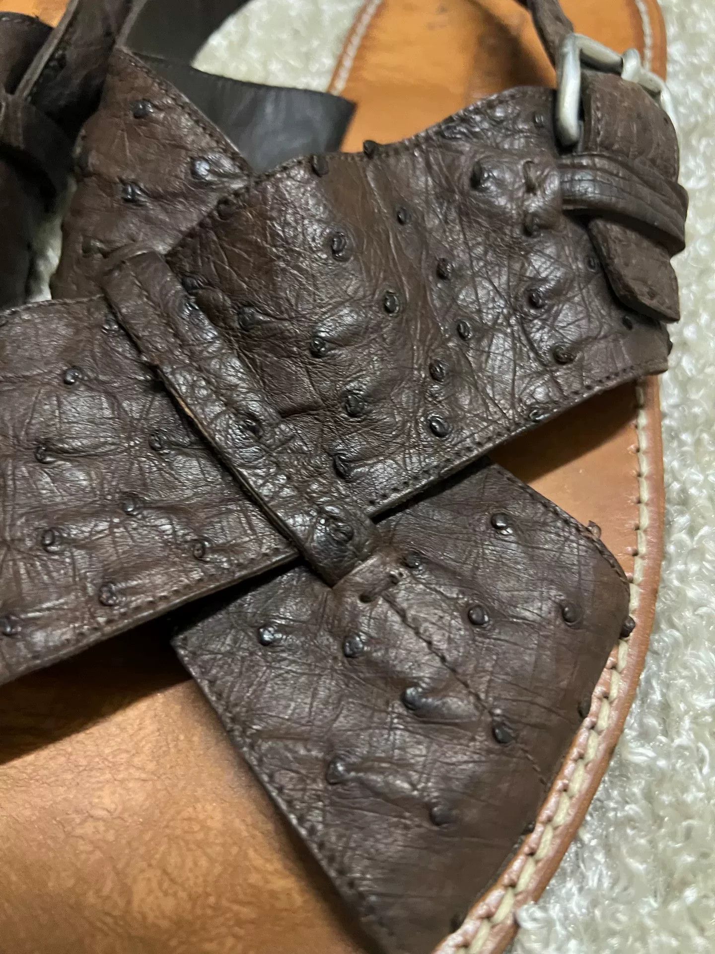 Prada Prada Men's Leather Sandal Slipper Size US 10 / EU 43 - 2 Thumbnail
