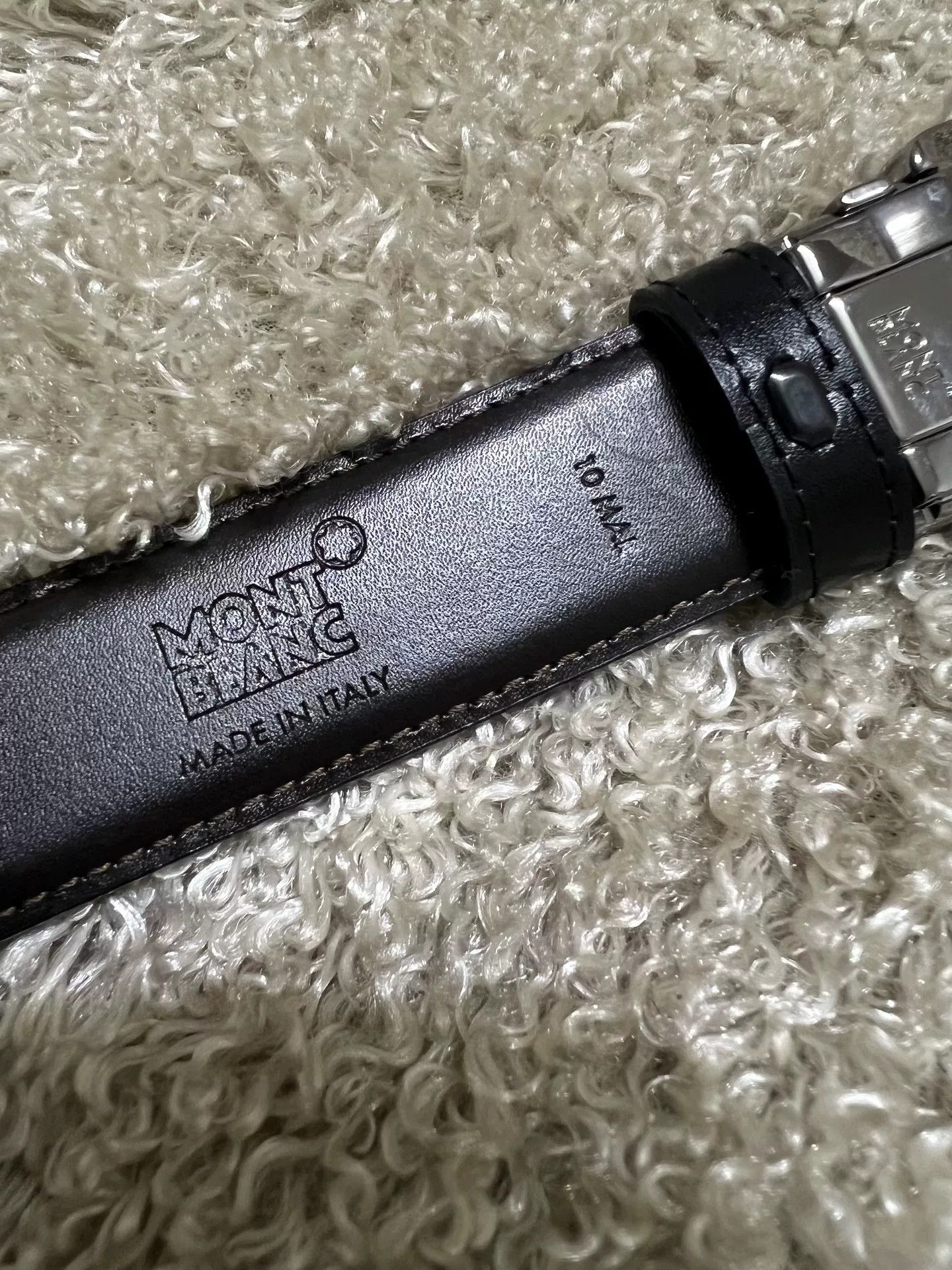 Montblanc Montblanc Men's Full Leather Pin Buckle Belt Size ONE SIZE - 4 Thumbnail