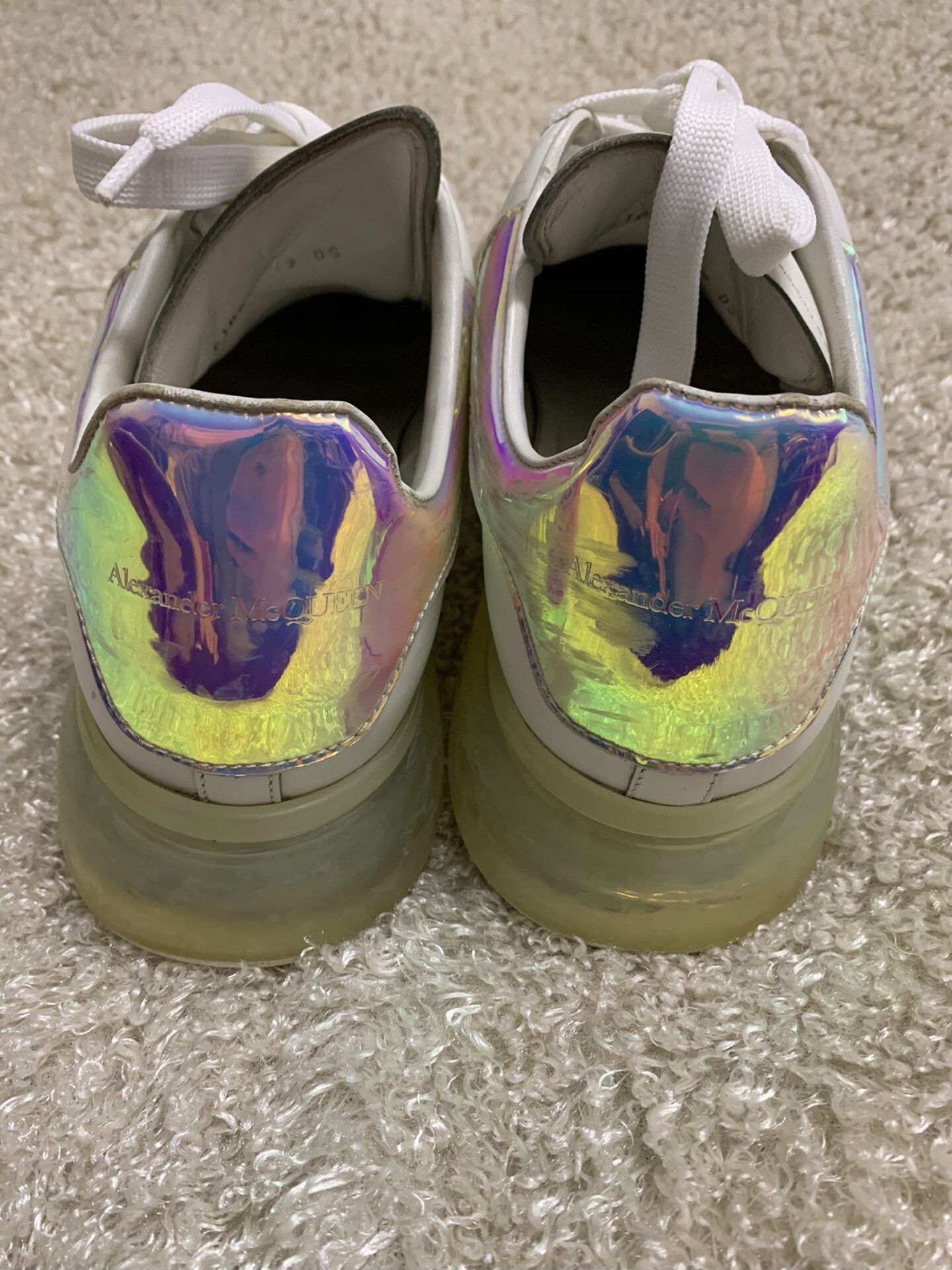 Alexander McQueen Alexander McQueen Men's White Sneakers Size US 6 / EU 39 - 3 Thumbnail