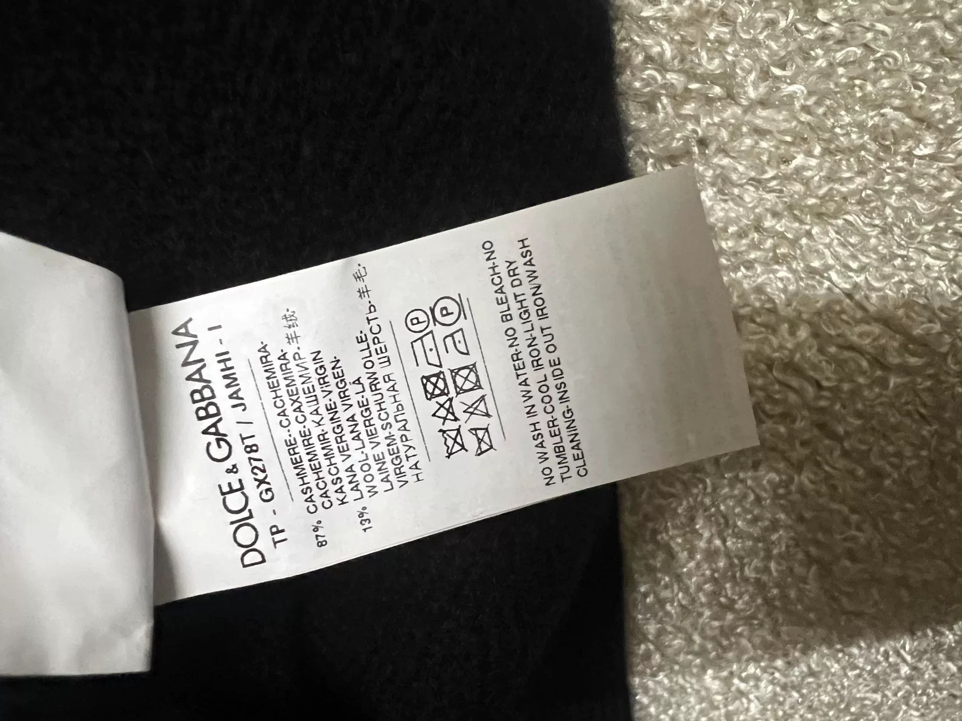 Dolce & Gabbana Dolce & Gabbana Men's Cashmere Sweater Size US M / EU 48-50 / 2 - 6 Thumbnail