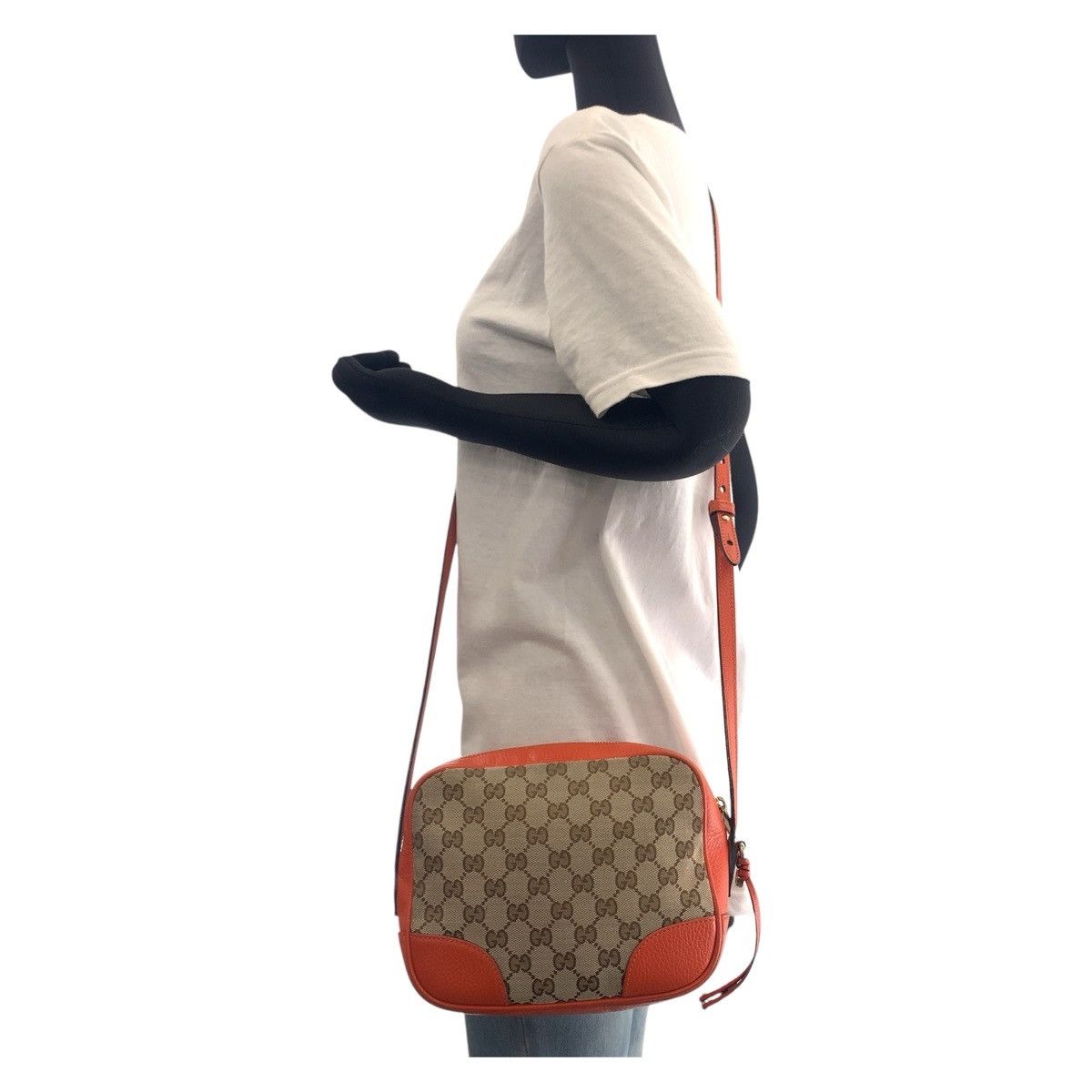 Gucci Gucci Gucci GG Canvas Leather Shoulder Bag Leather Shoulder Bag 449413 DUTY FREE for USA Size ONE SIZE - 8 Thumbnail