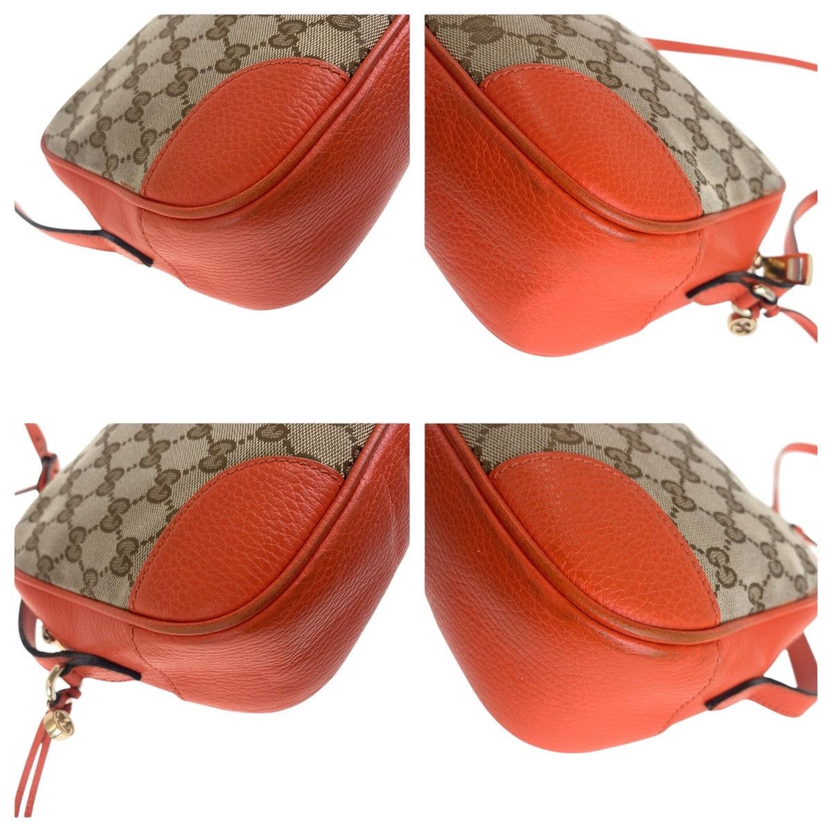 Gucci Gucci Gucci GG Canvas Leather Shoulder Bag Leather Shoulder Bag 449413 DUTY FREE for USA Size ONE SIZE - 3 Thumbnail