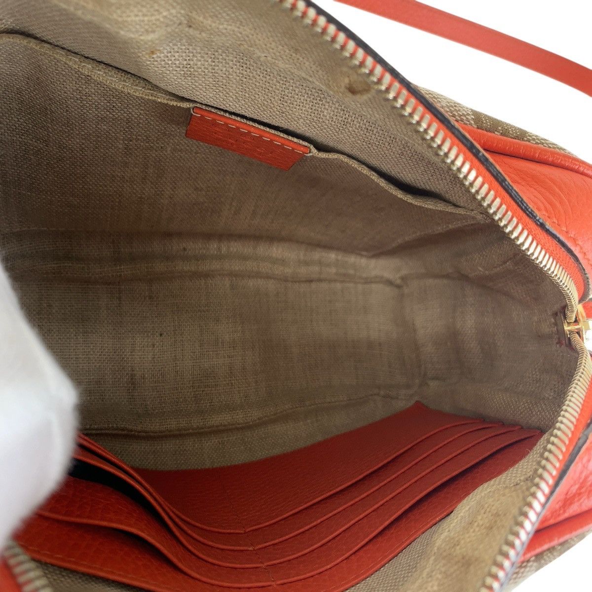 Gucci Gucci Gucci GG Canvas Leather Shoulder Bag Leather Shoulder Bag 449413 DUTY FREE for USA Size ONE SIZE - 6 Thumbnail