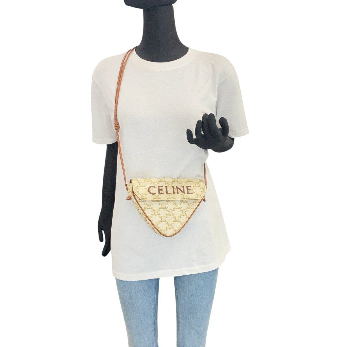 Celine Celine CELINE Triomphe PVC Shoulder Bag Plastic / Synthetic Crossbody Bag DUTY FREE for USA Size ONE SIZE - 7 Thumbnail
