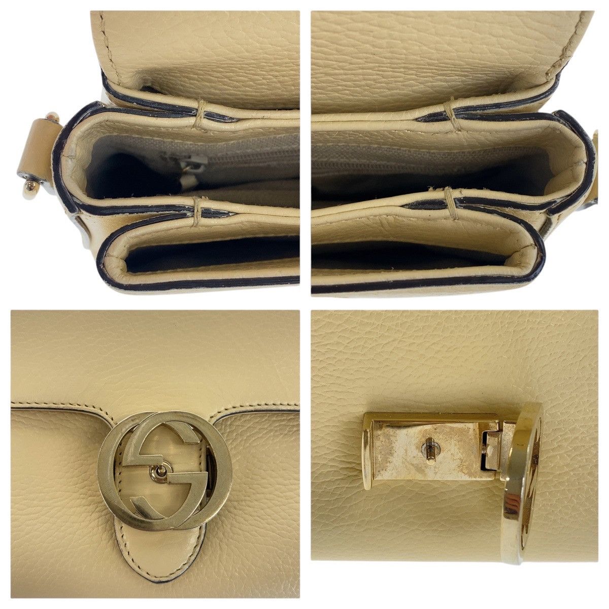 Gucci Gucci Gucci Interlocking Leather Shoulder Bag Leather Crossbody Bag 607720 DUTY FREE for USA Size ONE SIZE - 4 Thumbnail