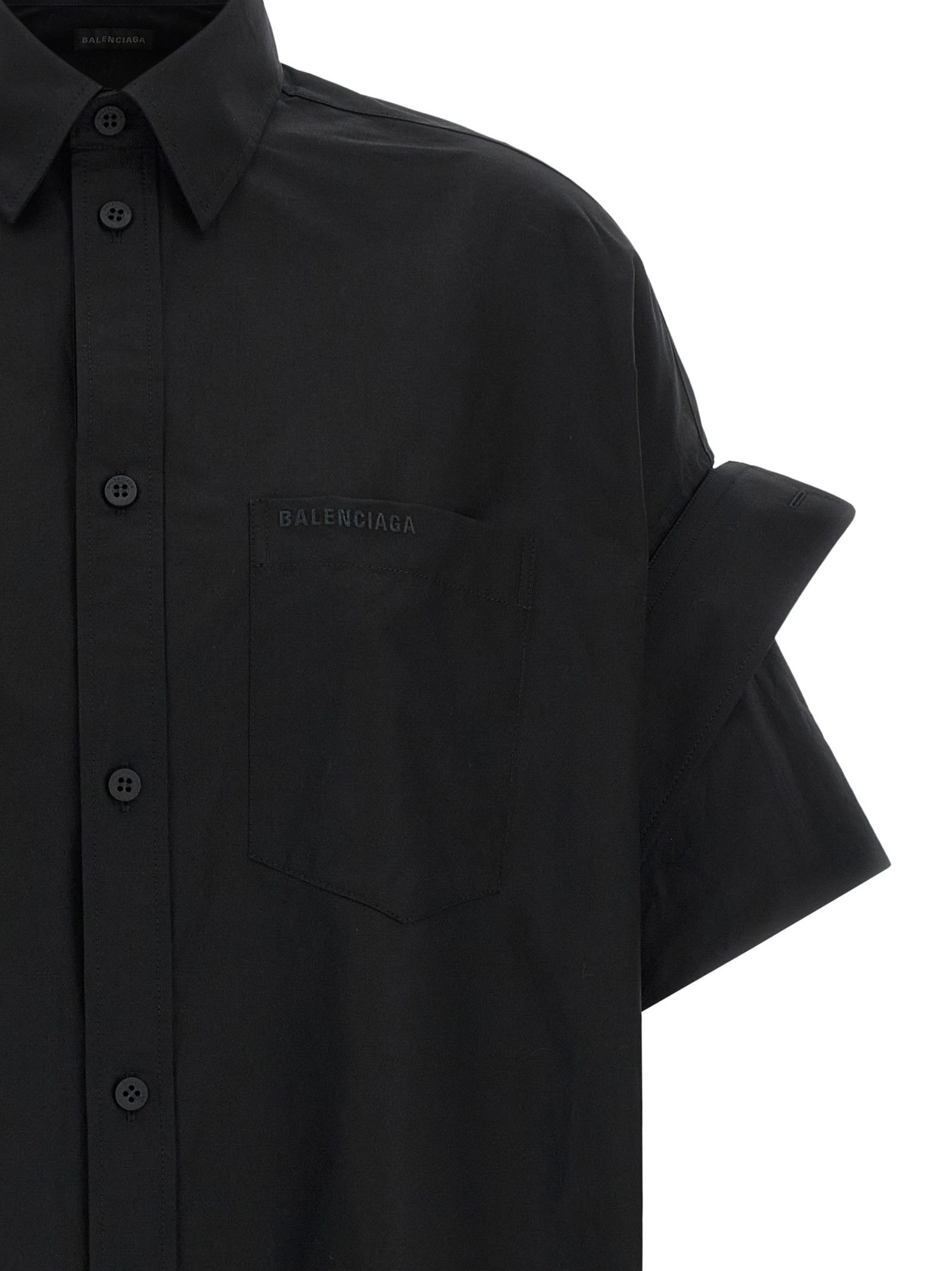 Balenciaga Turned-up cuffed shirt Size XS / US 0-2 / IT 36-38 - 3 Thumbnail