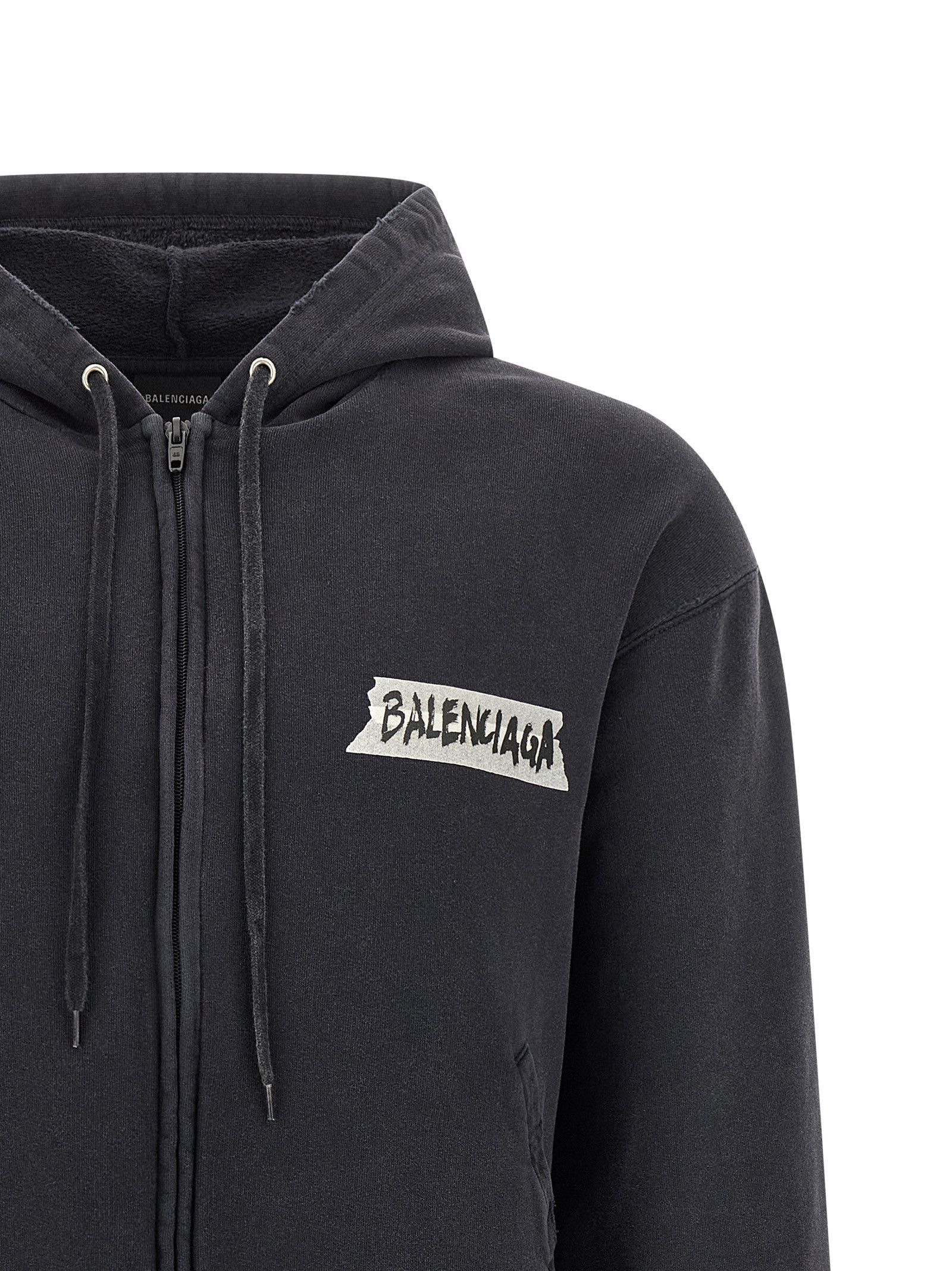 Balenciaga 'Masking Tape' hoodie Size US S / EU 44-46 / 1 - 3 Thumbnail