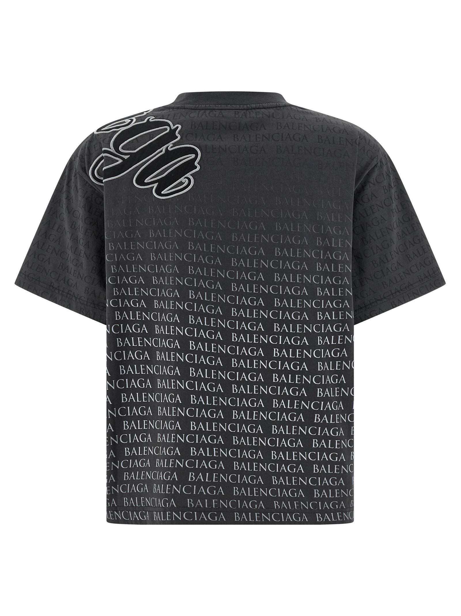Balenciaga 'Cursive' T-shirt Size M / US 6-8 / IT 42-44 - 2 Thumbnail