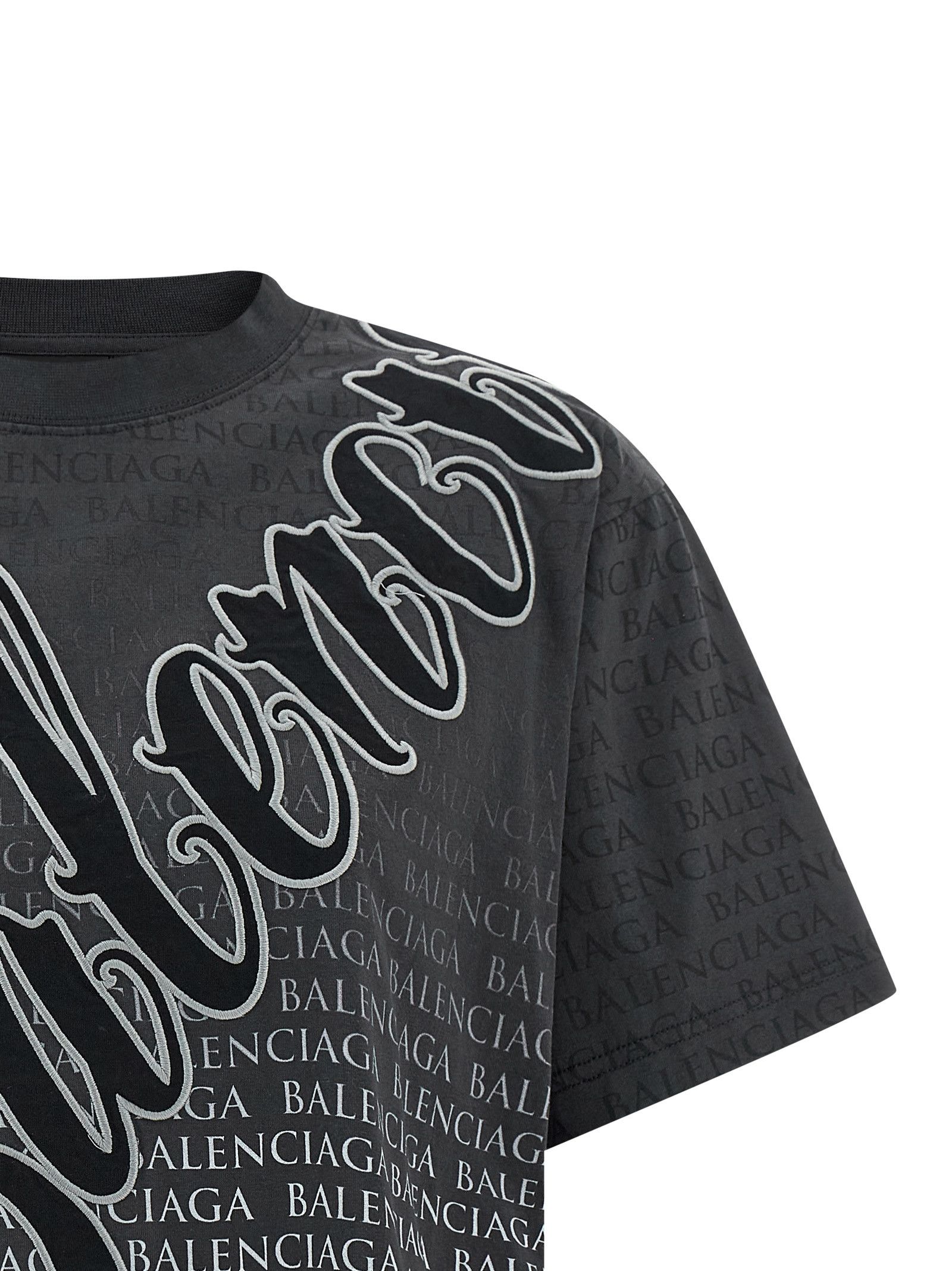 Balenciaga 'Cursive' T-shirt Size XS / US 0-2 / IT 36-38 - 3 Thumbnail